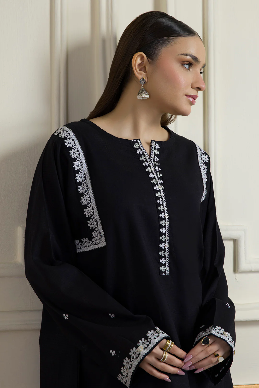 Embroidered Kurta Trouser - 2560 - Image 2