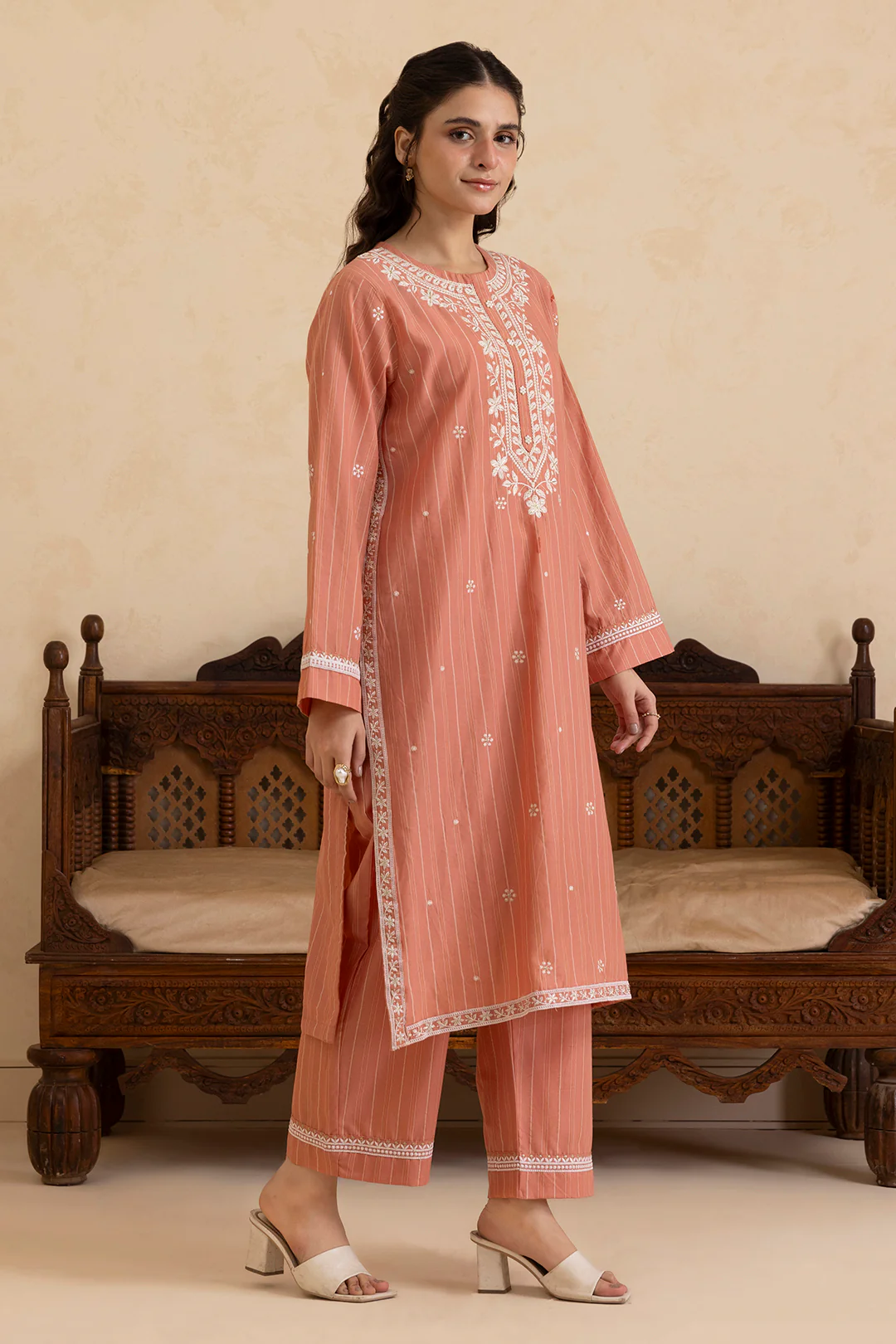 Embroidered Kurta Trouser - 2568 - Image 5