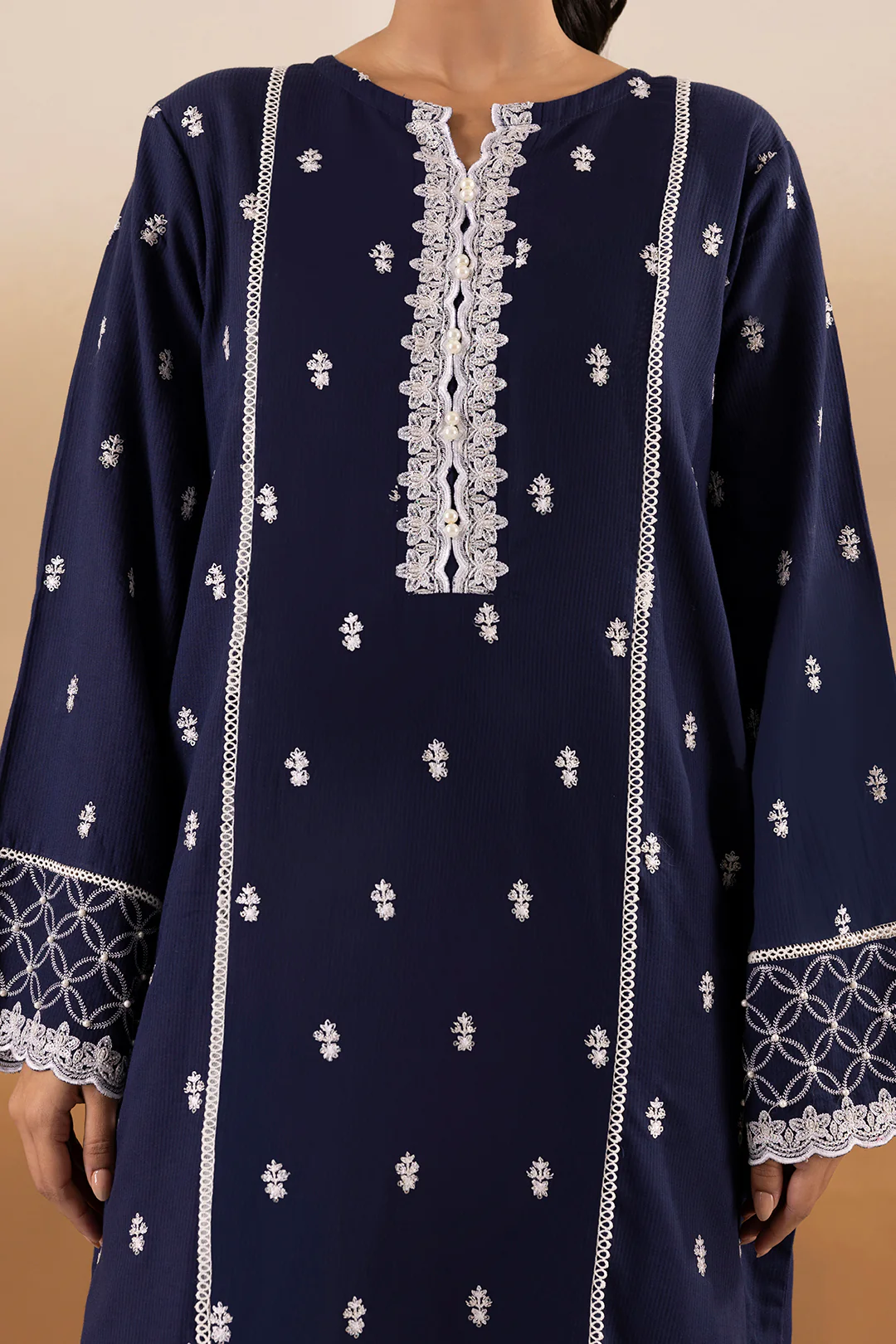 Embroidered Kurta Trouser - 2569 - Image 5