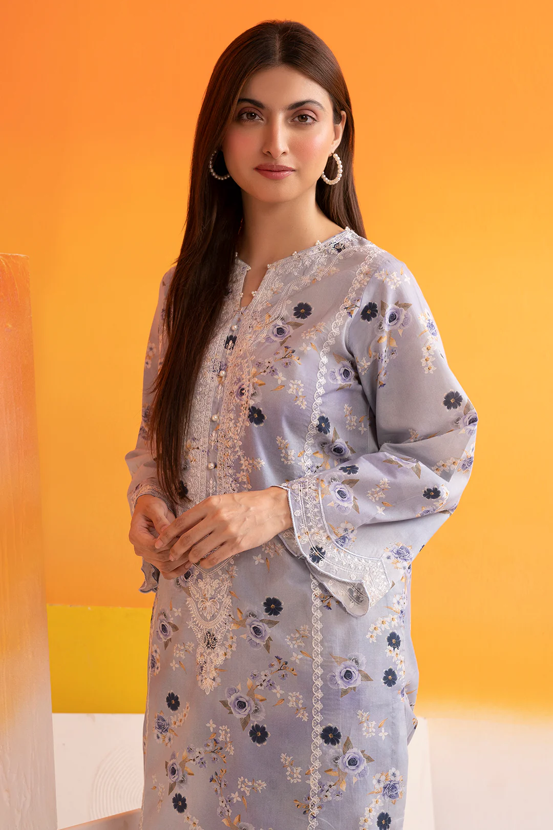 Embroidered Kurta Trouser - 2595 - Image 2