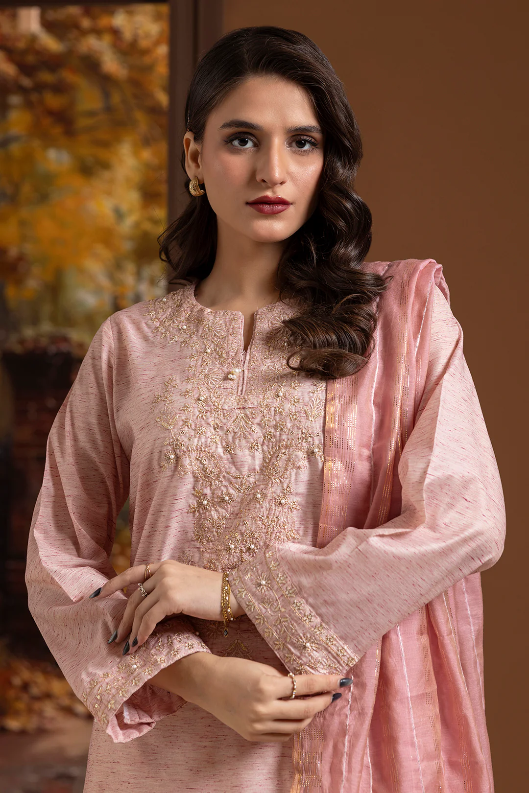 Embroidered Kurta Trouser - 2629 - Image 3