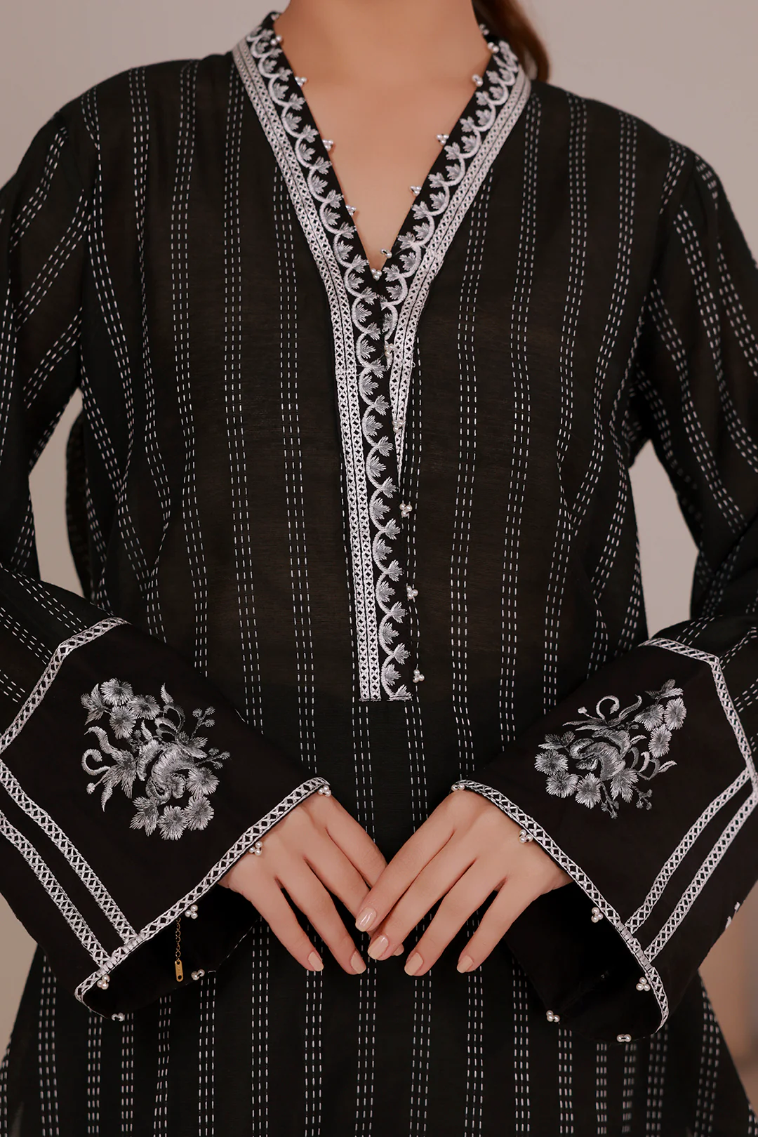 Embroidered Kurta Trouser - 2823 - Image 3