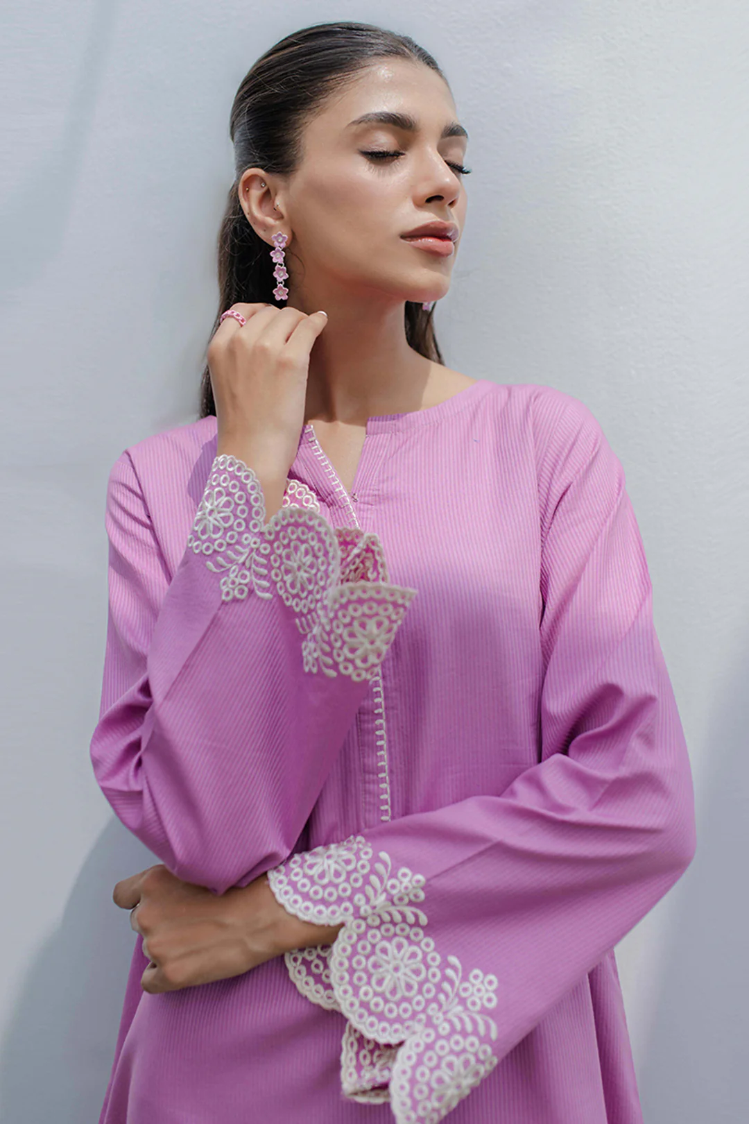 Embroidered Kurta Trouser - 1360