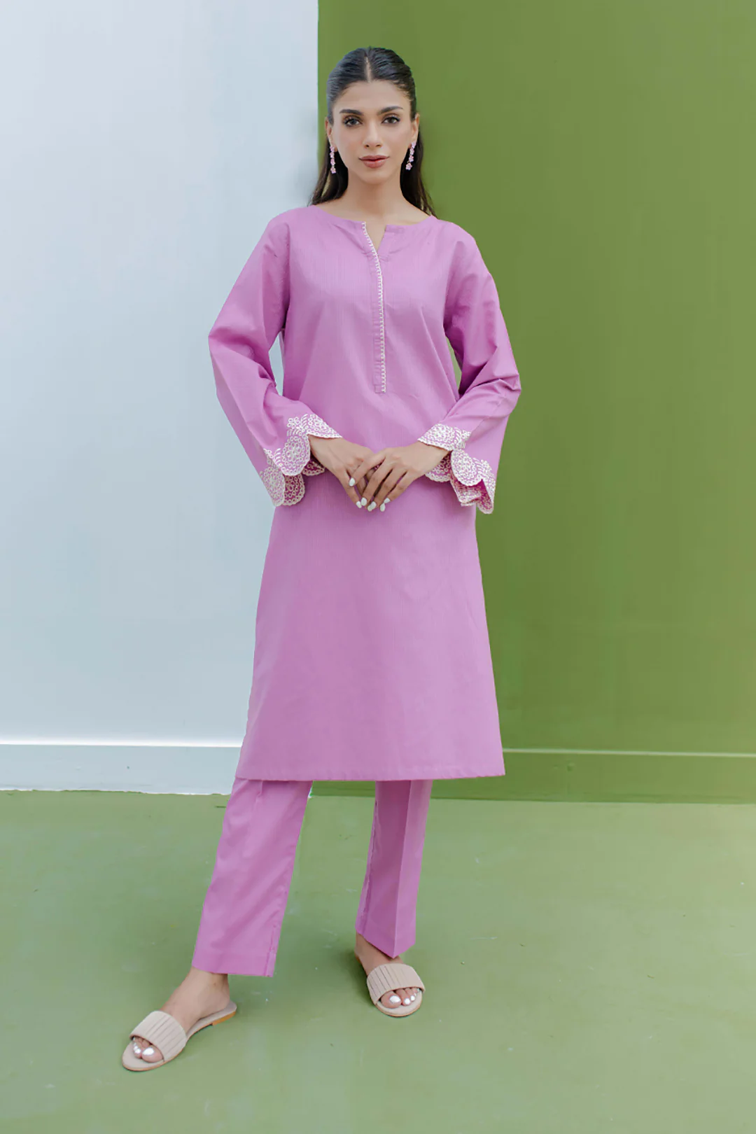 Embroidered Kurta Trouser - 1360 - Image 2