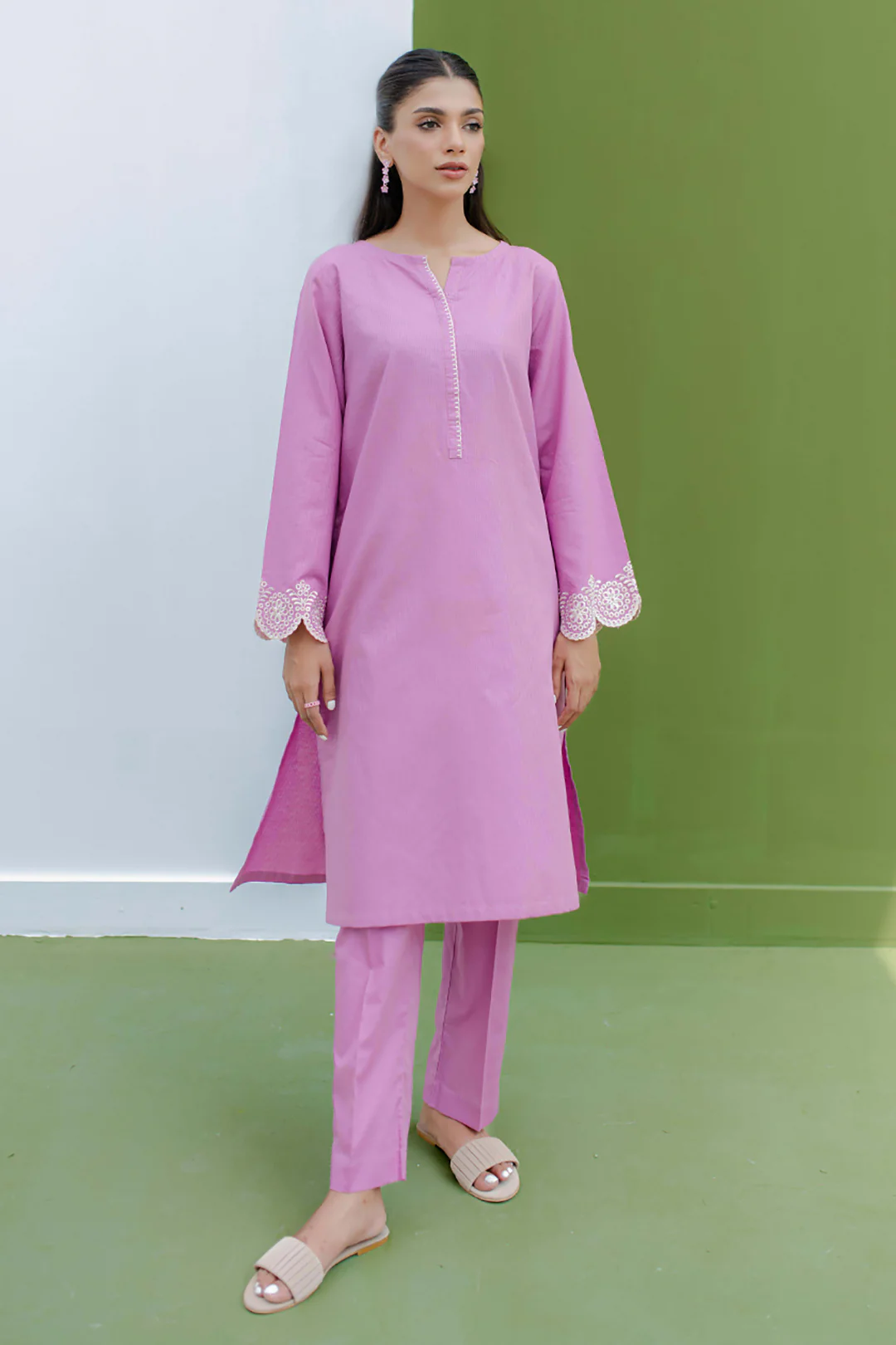 Embroidered Kurta Trouser - 1360 - Image 3