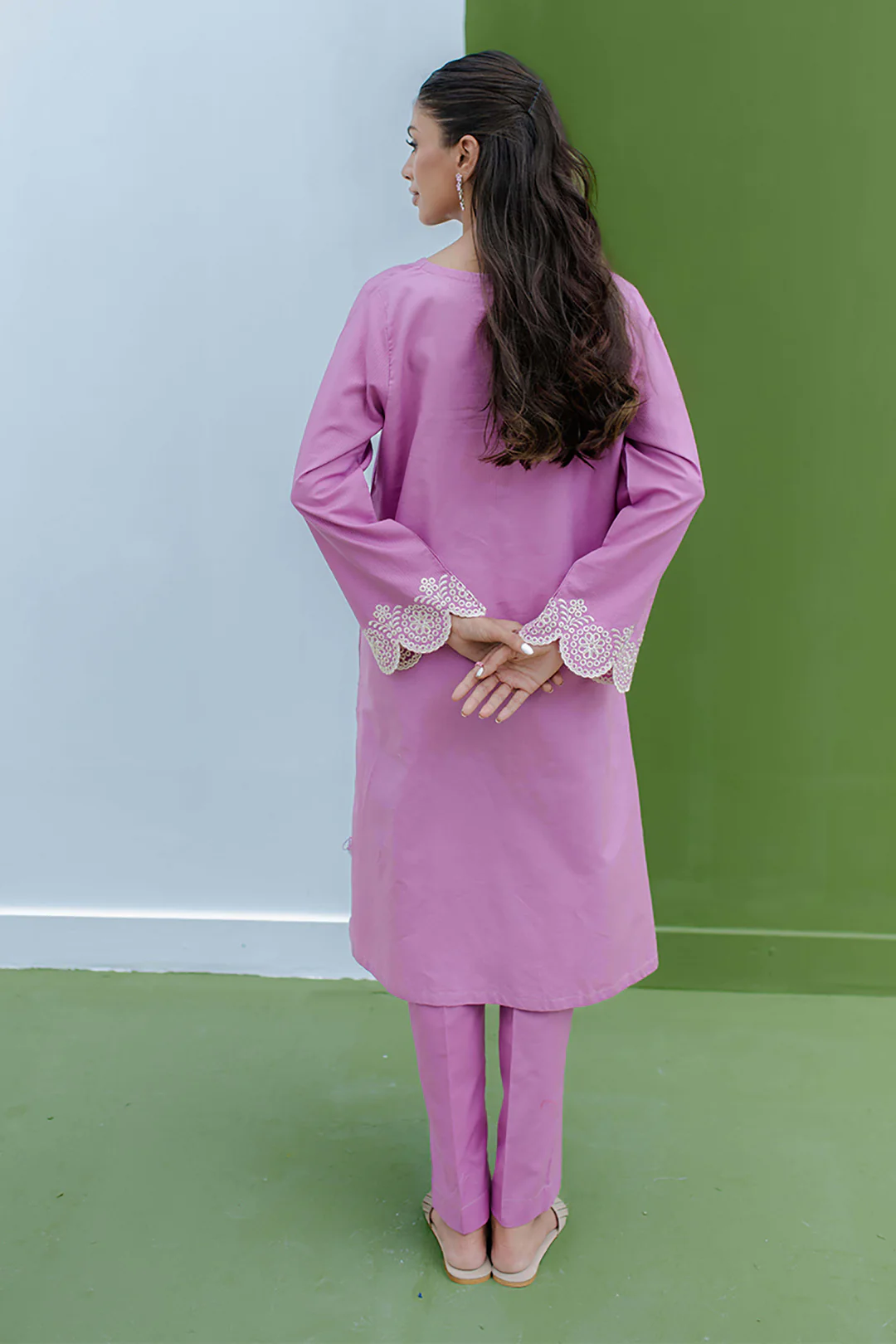 Embroidered Kurta Trouser - 1360 - Image 5