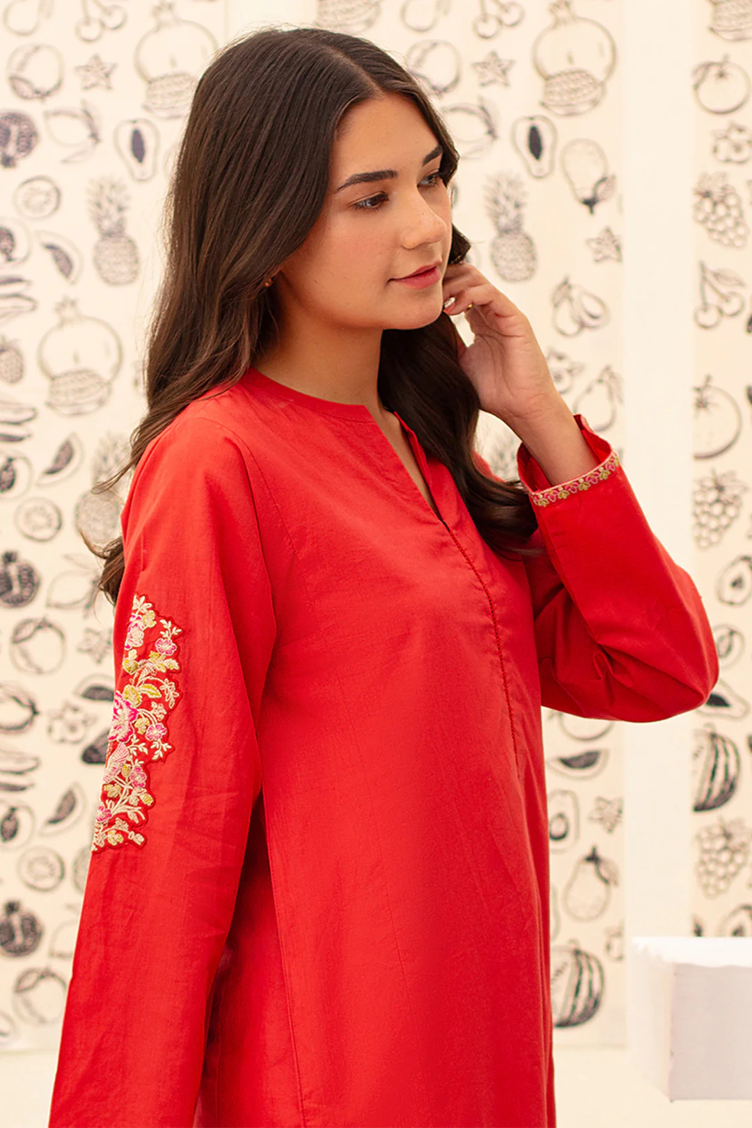 Embroidered Kurta Trouser - 1399 - Image 2