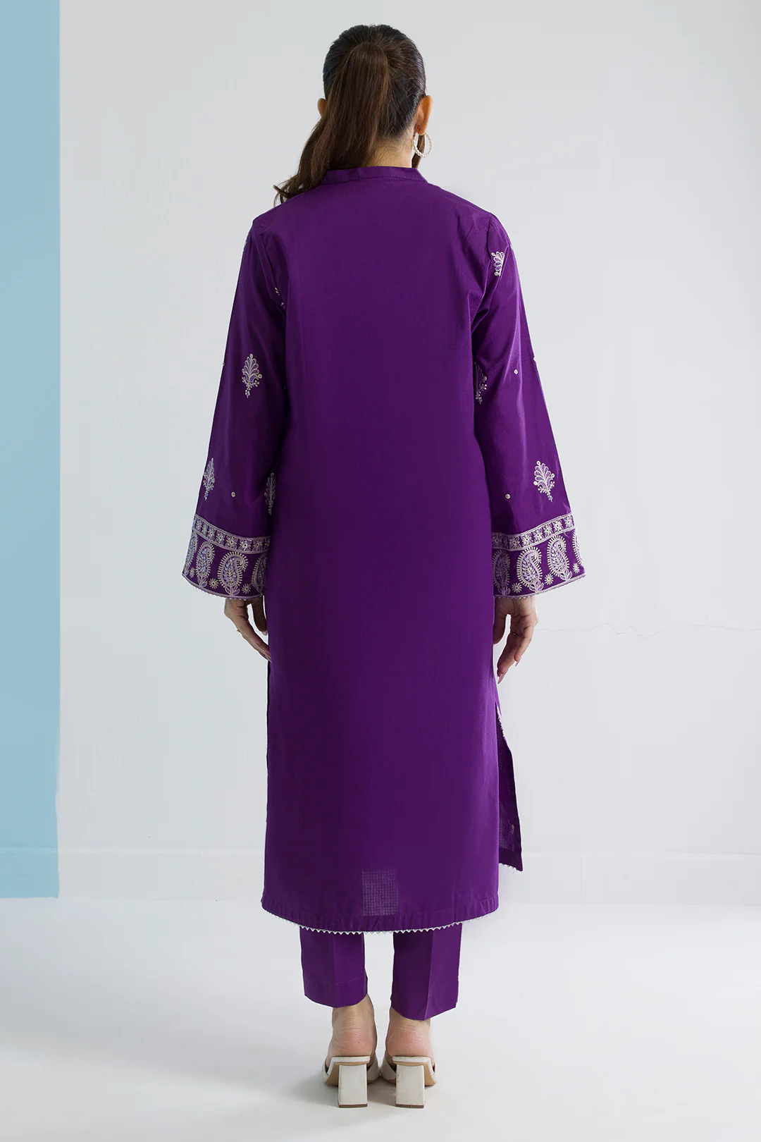 Embroidered Kurta Trouser - 2938 - Image 7