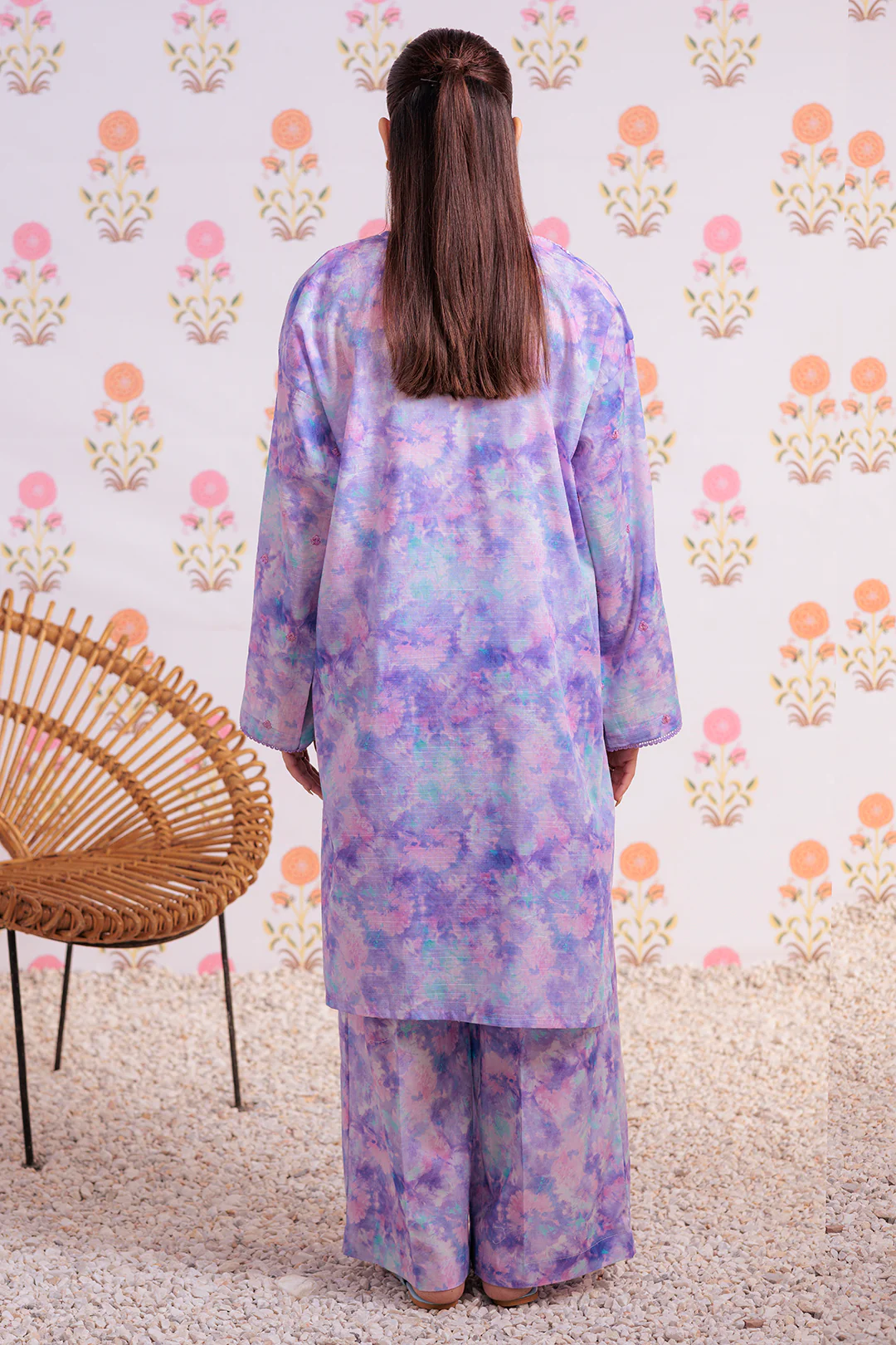 Embroidered Kurta Trouser - 3000 - Image 6