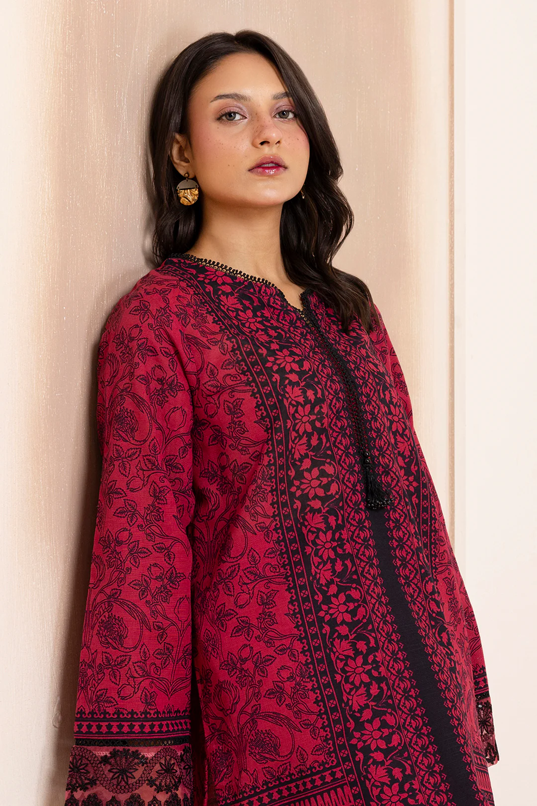 Embroidered Kurta Trouser - 3004 - Image 4