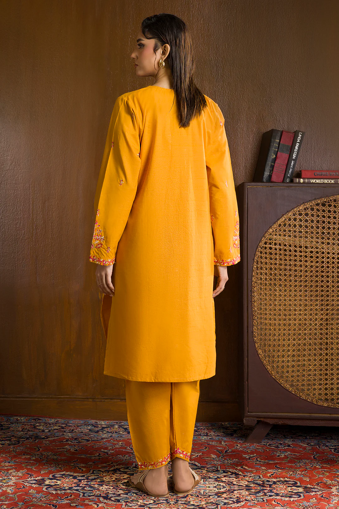 Embroidered Kurta Trouser - 3037 - Image 16