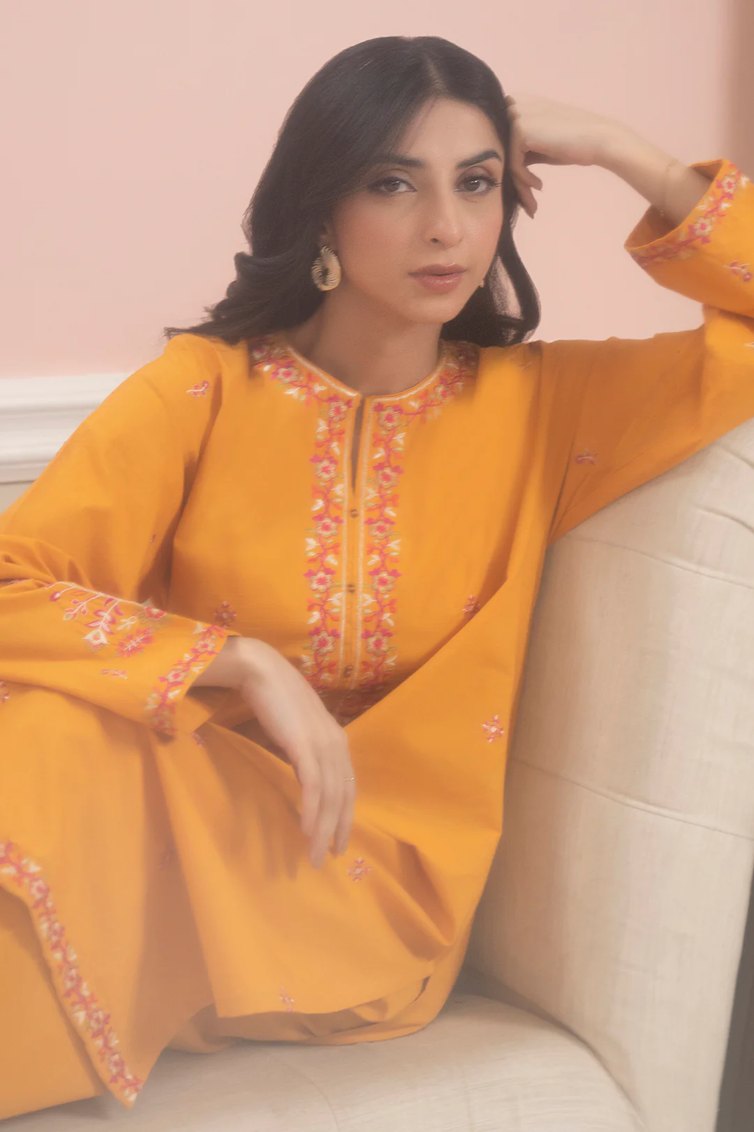 Embroidered Kurta Trouser - 3037 - Image 21