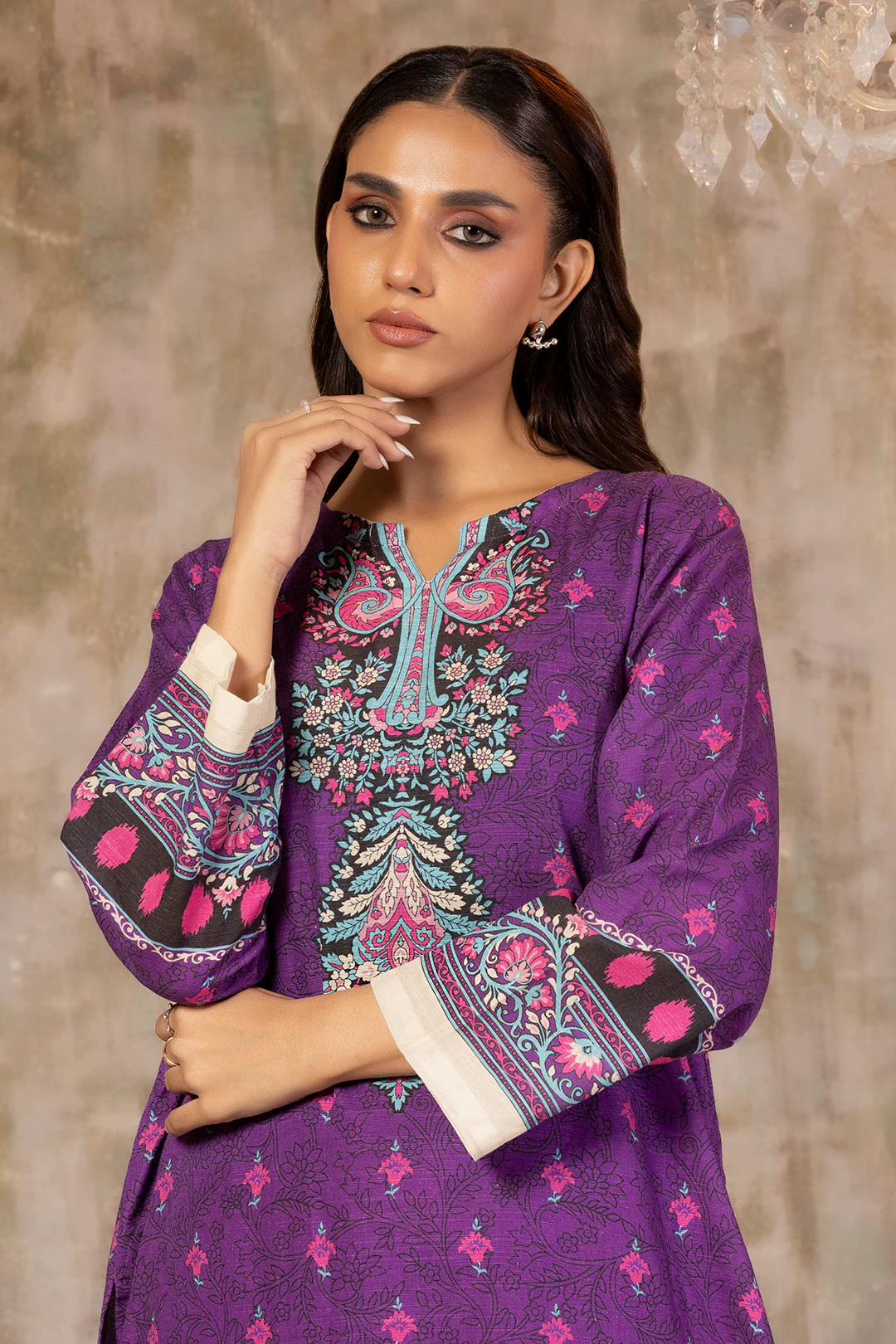 Embroidered Kurta Trouser - 3170 - Image 3