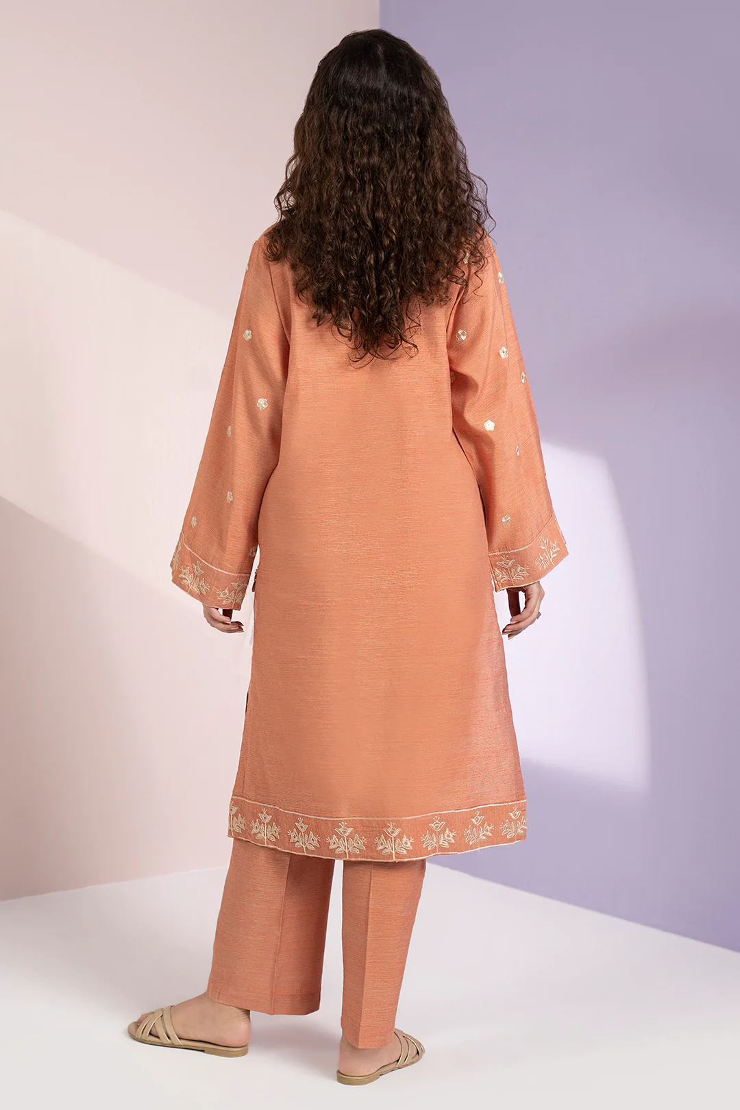 Embroidered Kurta Trouser - 3365 - Image 11