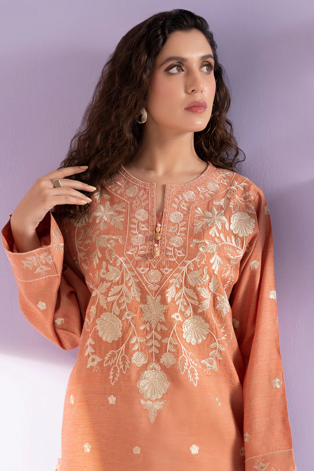 Embroidered Kurta Trouser - 3365 - Image 2