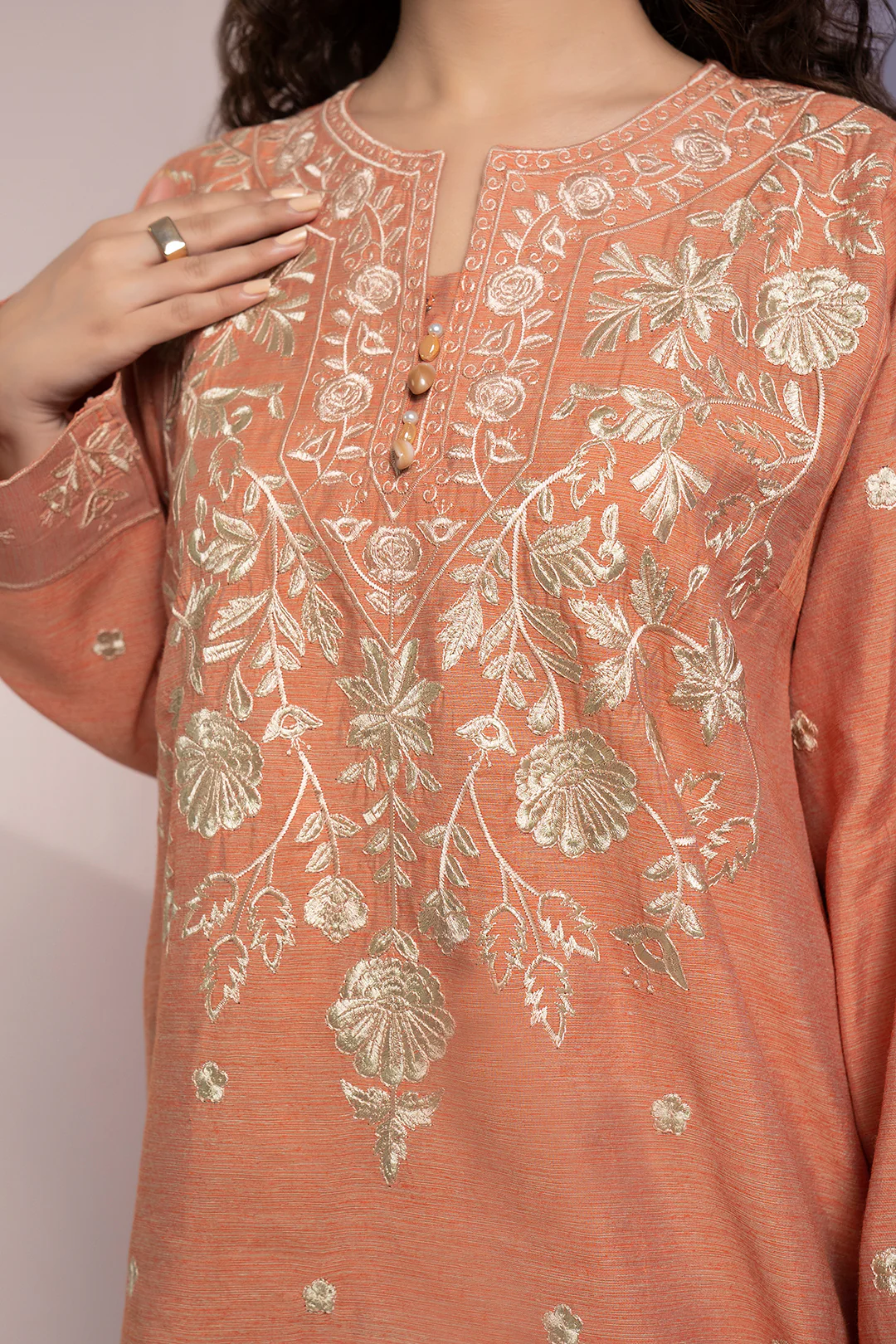 Embroidered Kurta Trouser - 3365 - Image 6