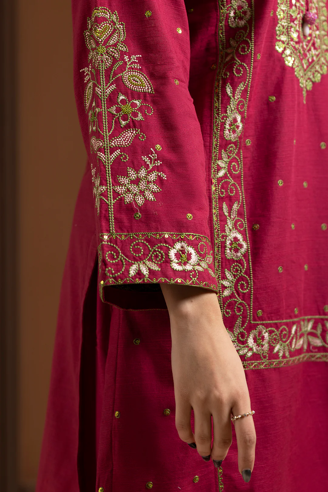 Embroidered Kurta Trouser - 3366 - Image 4