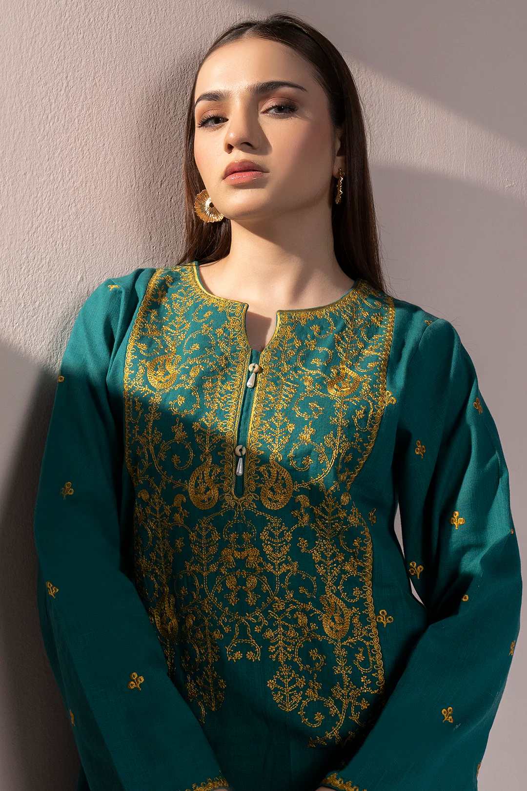 Embroidered Kurta Trouser - 3367 - Image 2