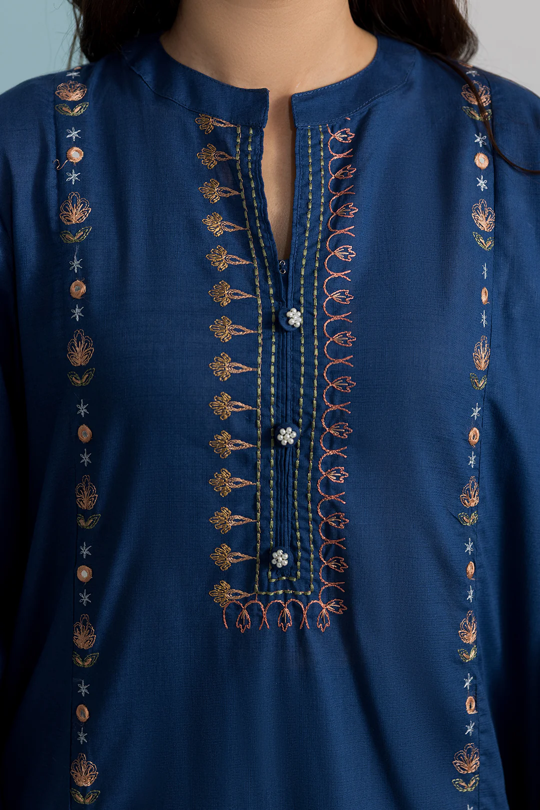 Embroidered Kurta Trouser - 2538 - Image 5