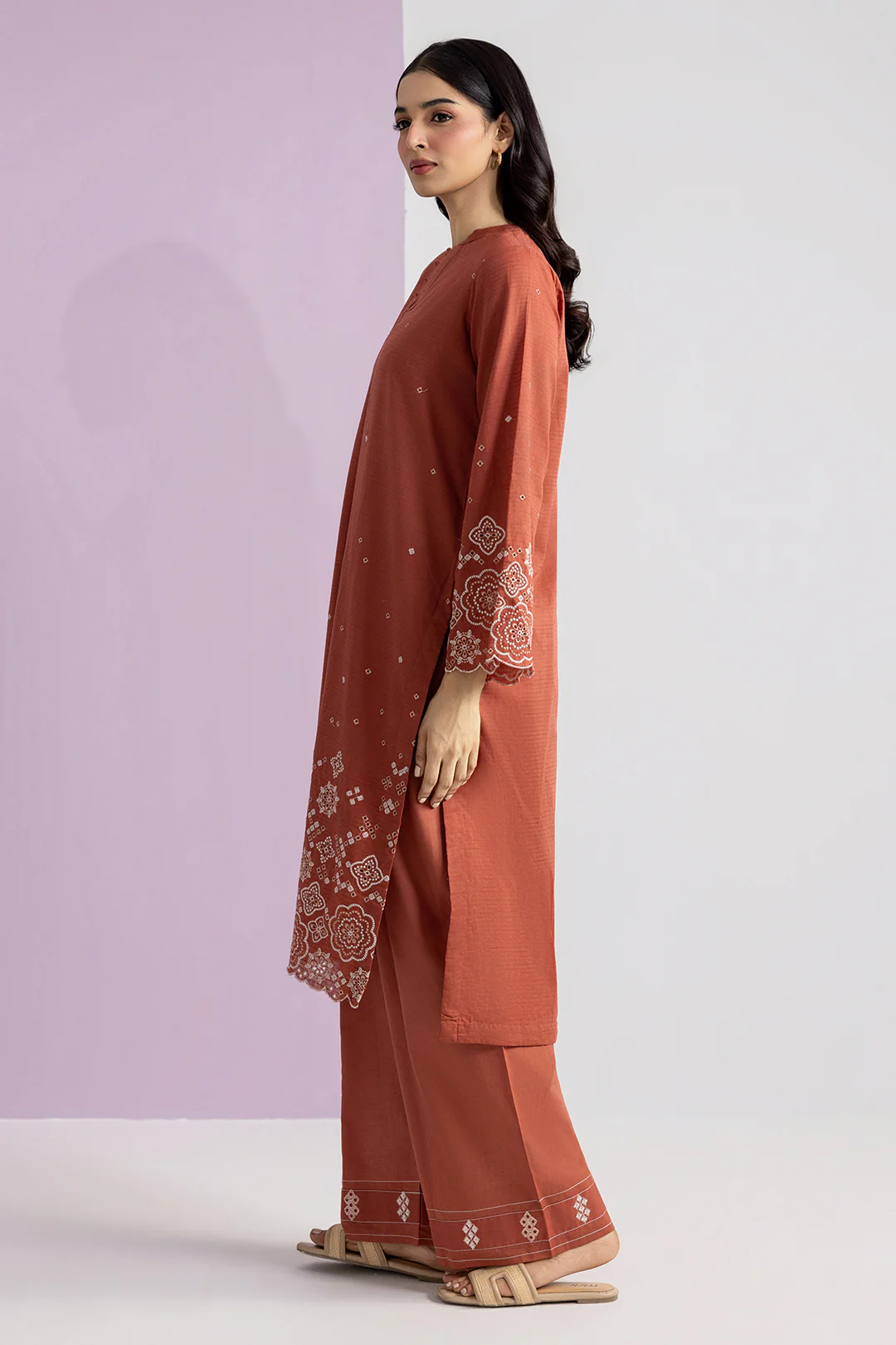 Embroidered Kurta Trouser - 2569 - Image 5