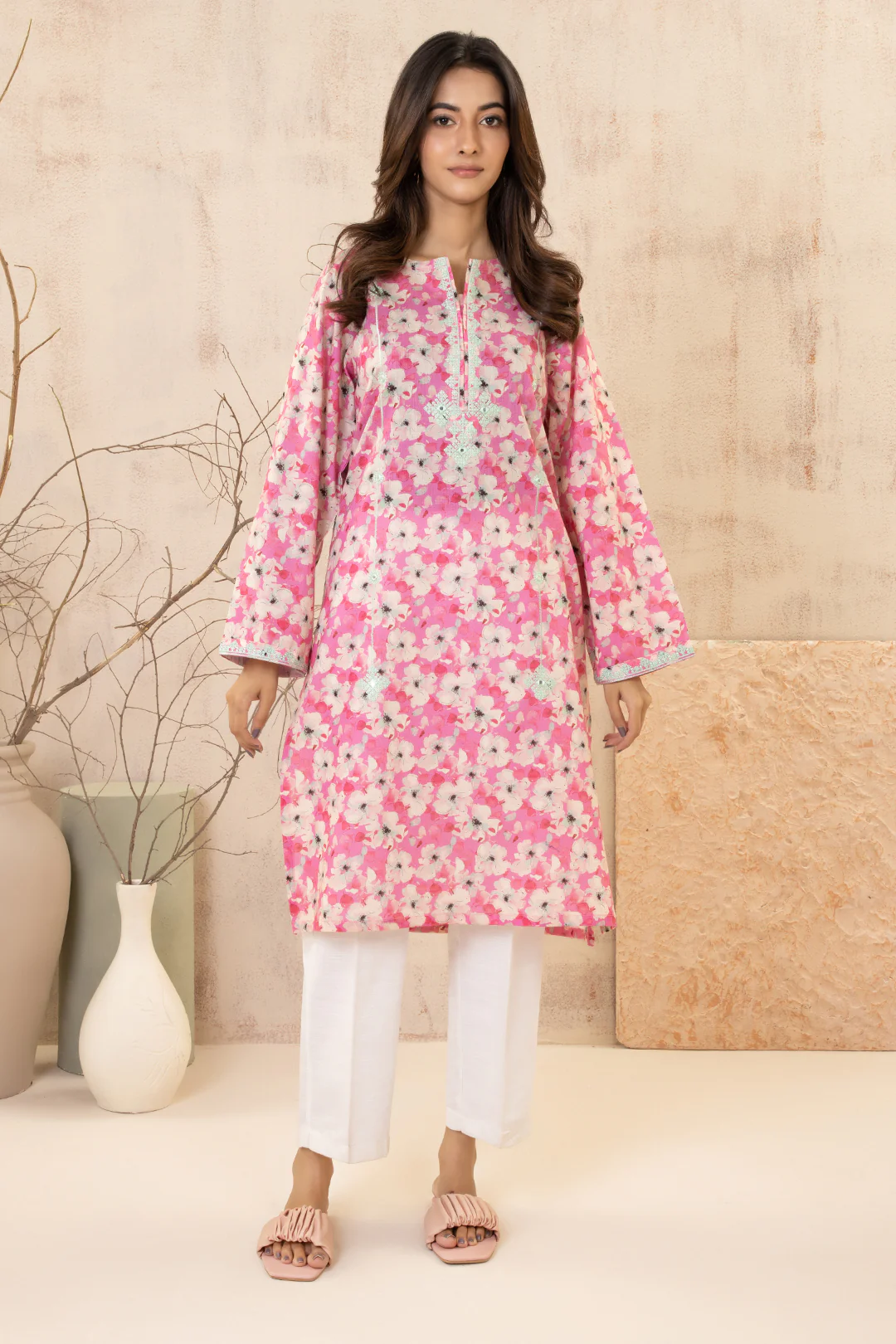 Embroidered Kurta - 2865 - Image 2