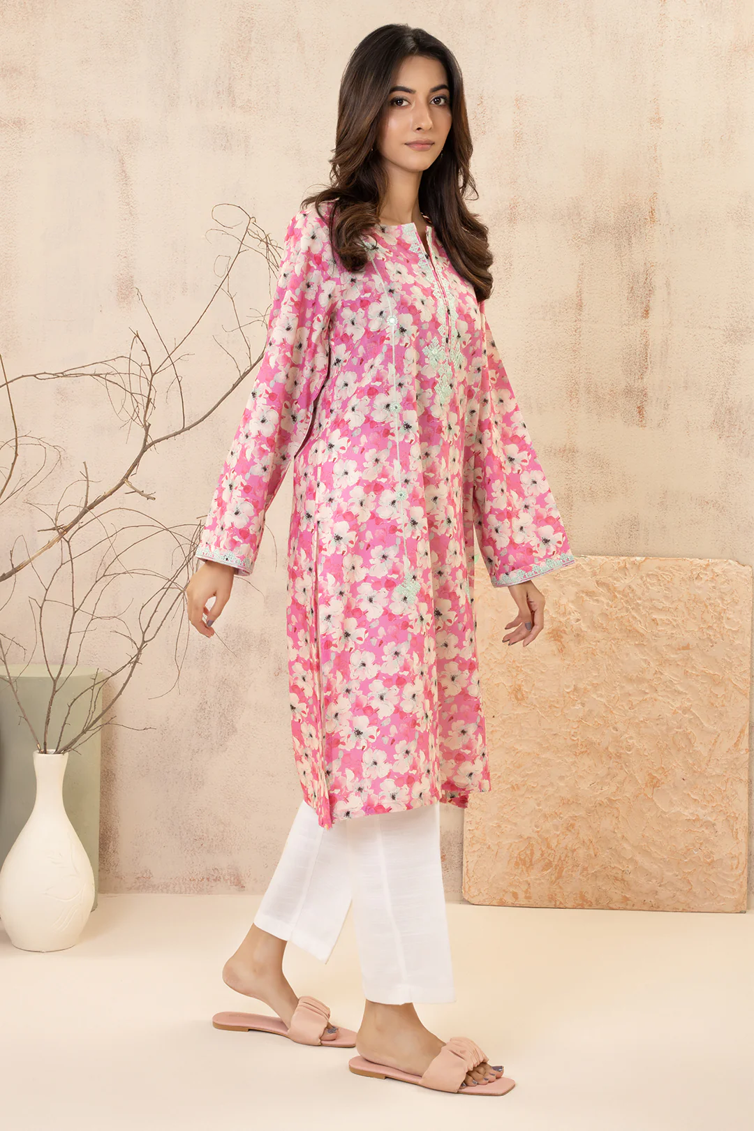 Embroidered Kurta - 2865 - Image 3