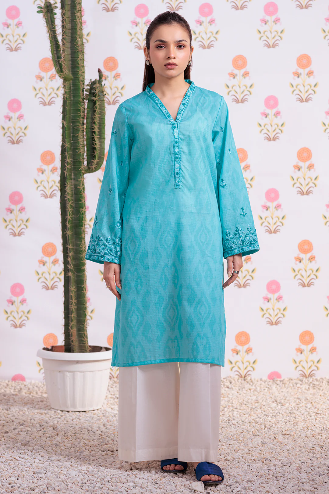 Embroidered Kurta - 2875 - Image 2