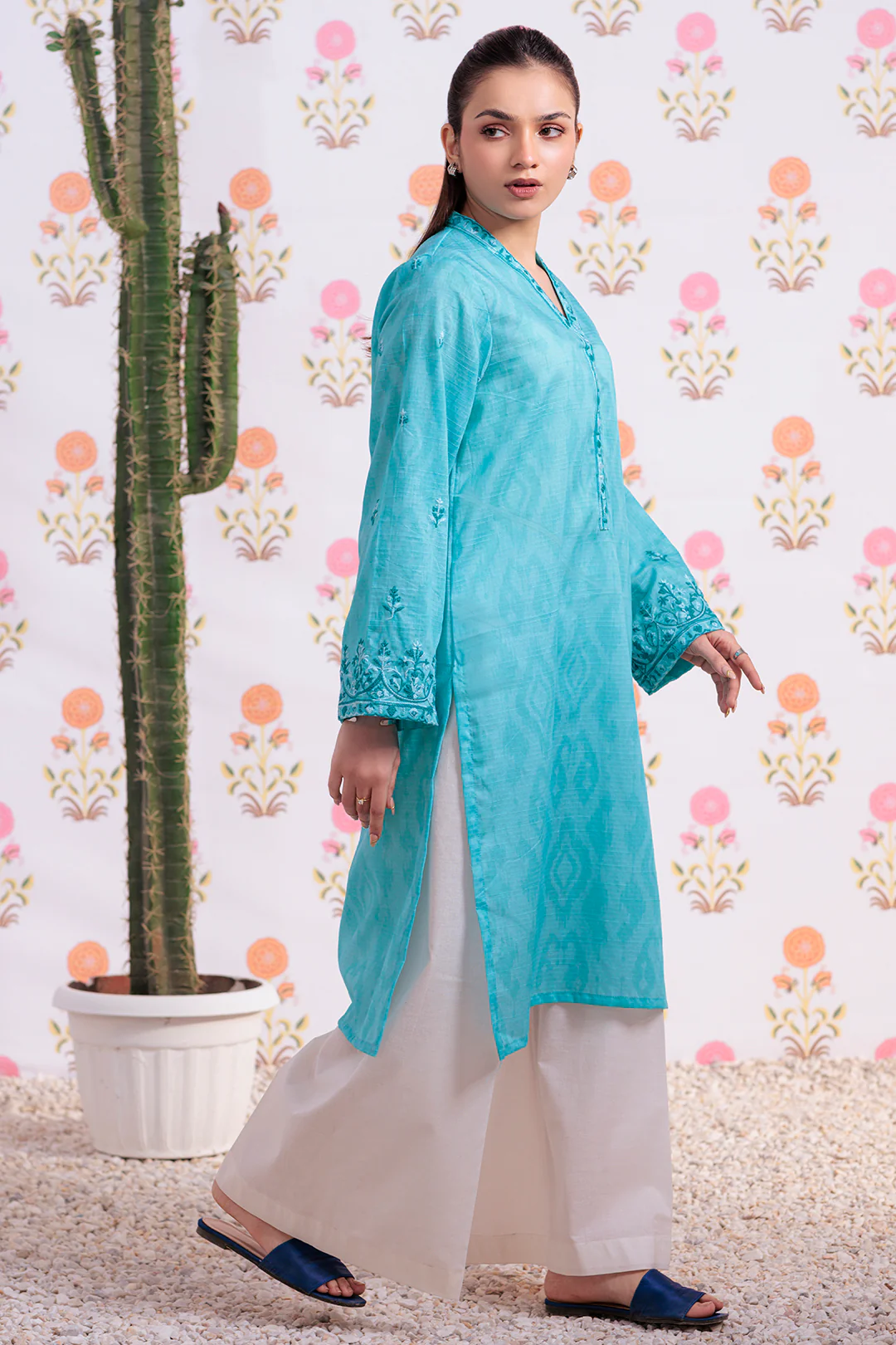 Embroidered Kurta - 2875 - Image 3