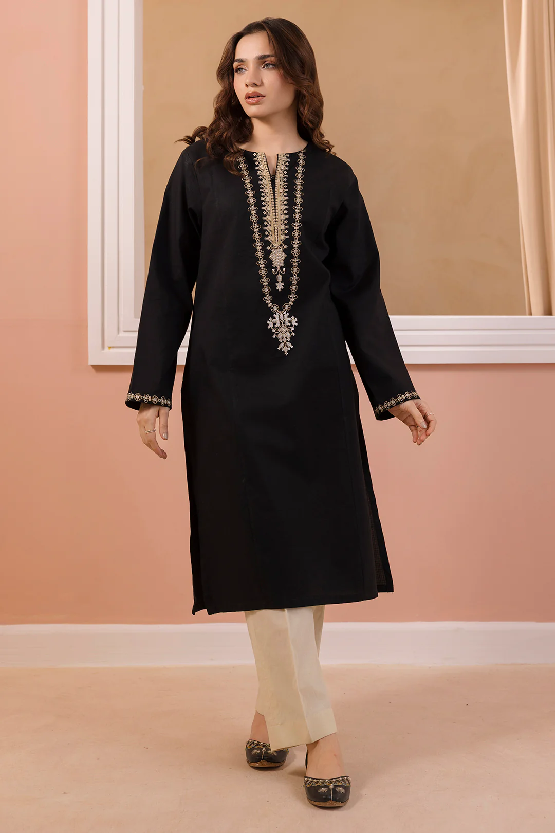 Embroidered Kurta - 3187 - Image 3