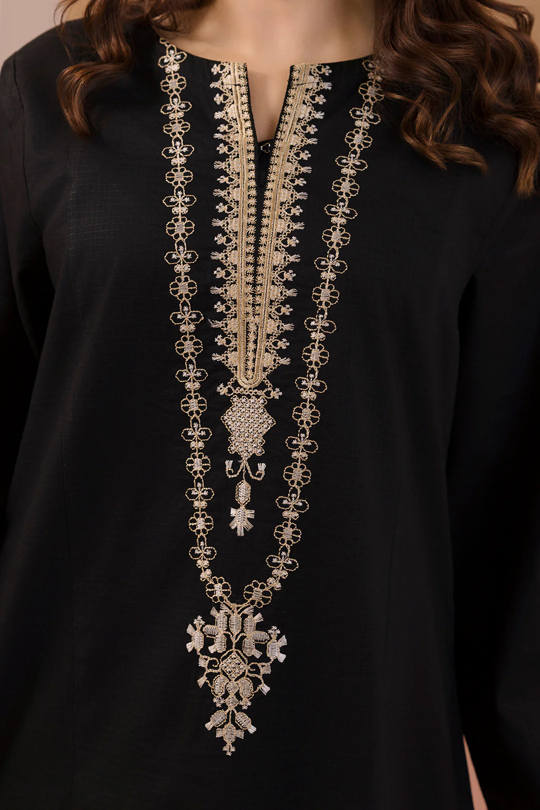 Embroidered Kurta - 3187 - Image 4