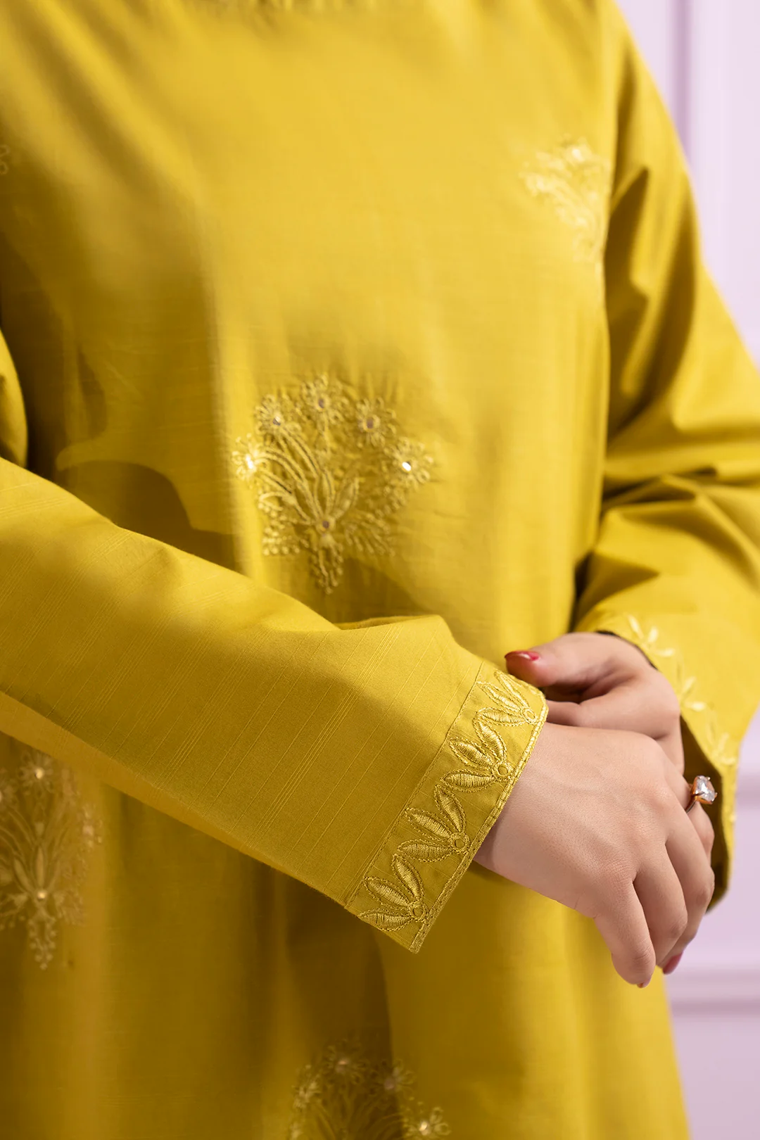 Embroidered Kurta - 3235 - Image 6