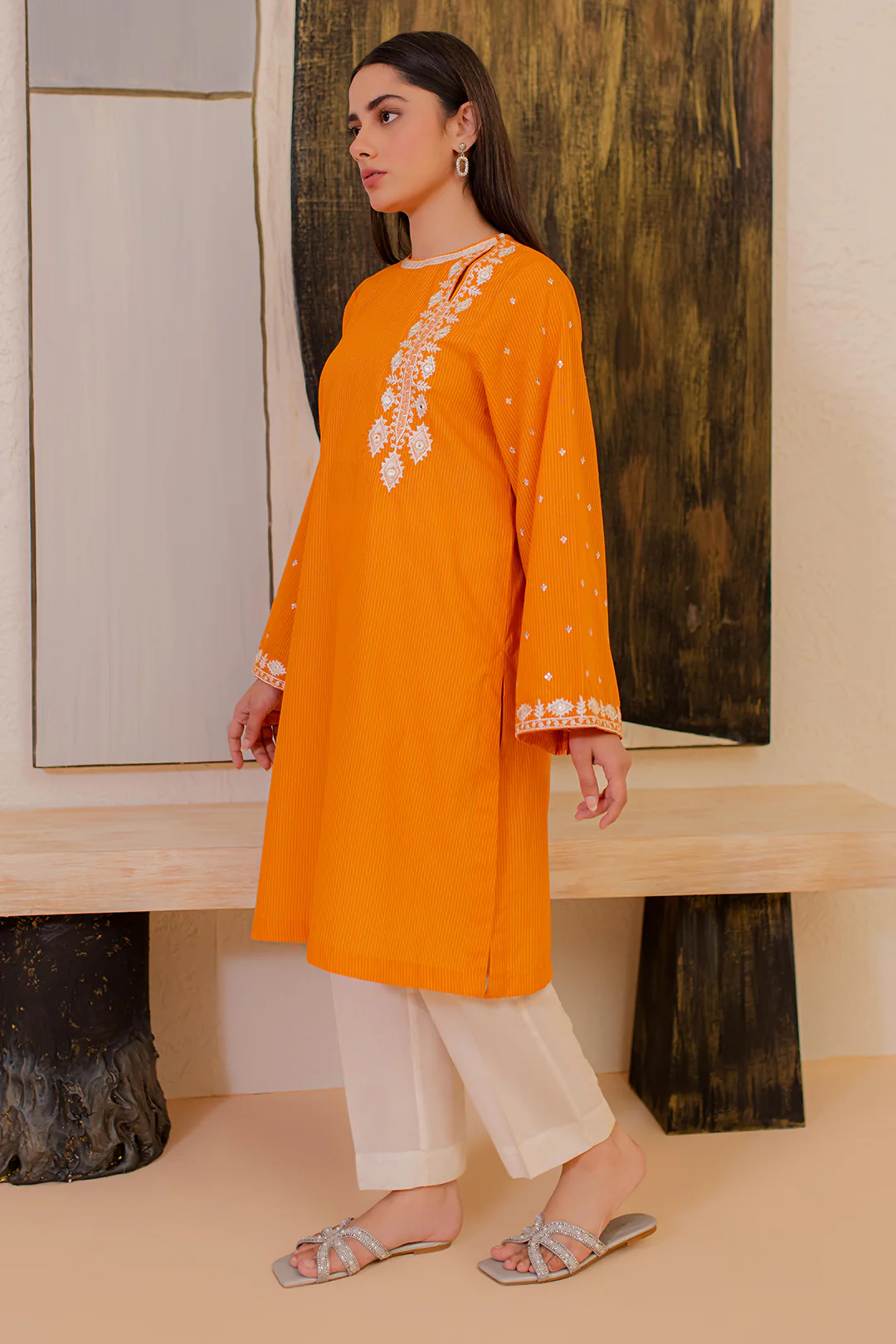 Embroidered Kurta - 1872 - Image 3