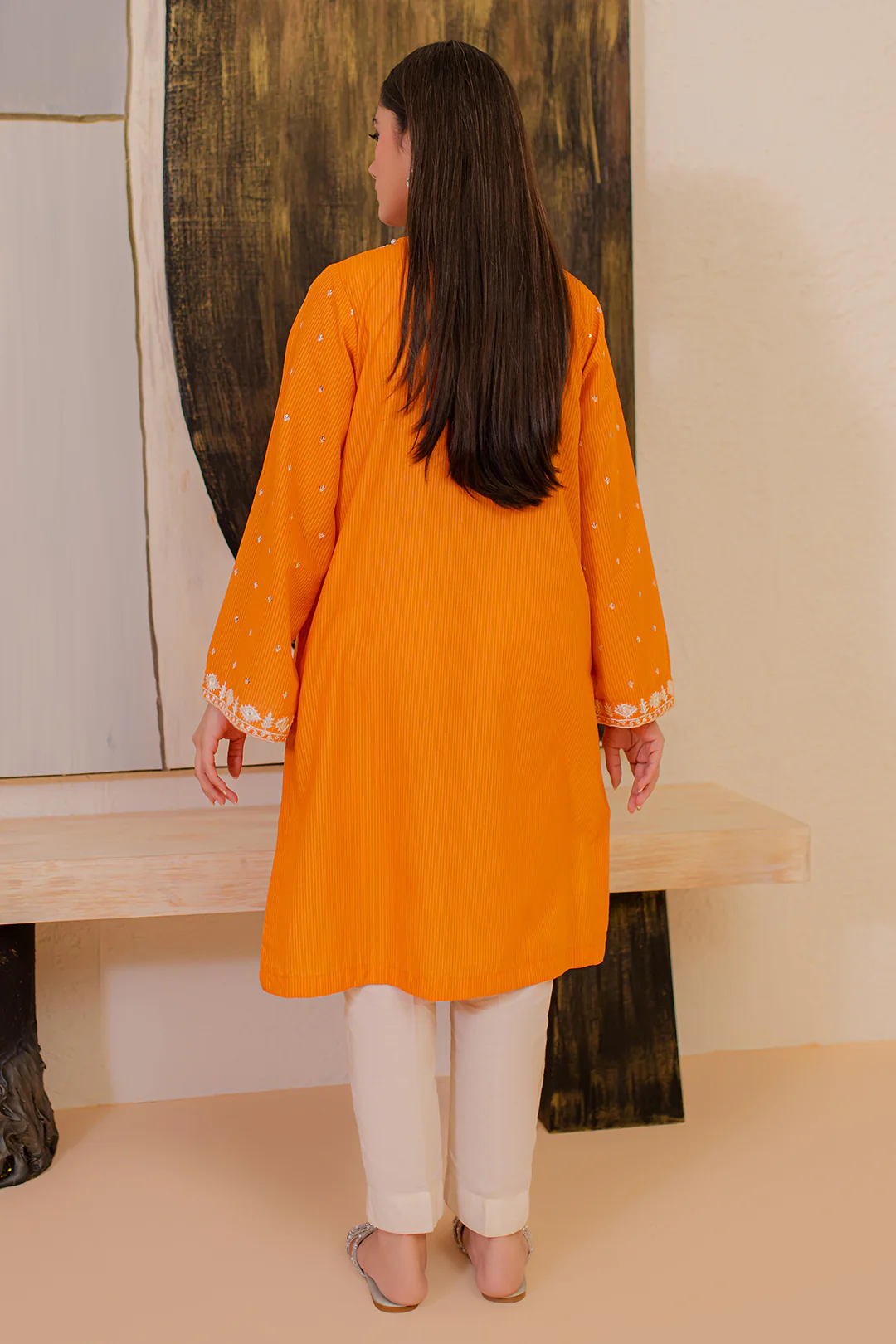 Embroidered Kurta - 1872 - Image 6