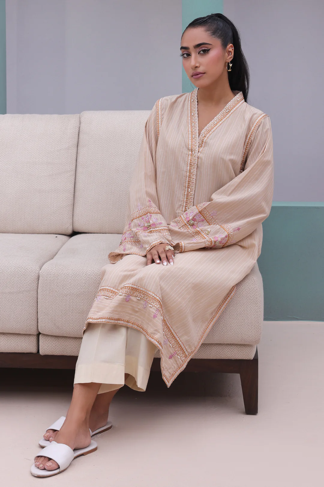 Embroidered Kurta - 2012 - Image 3