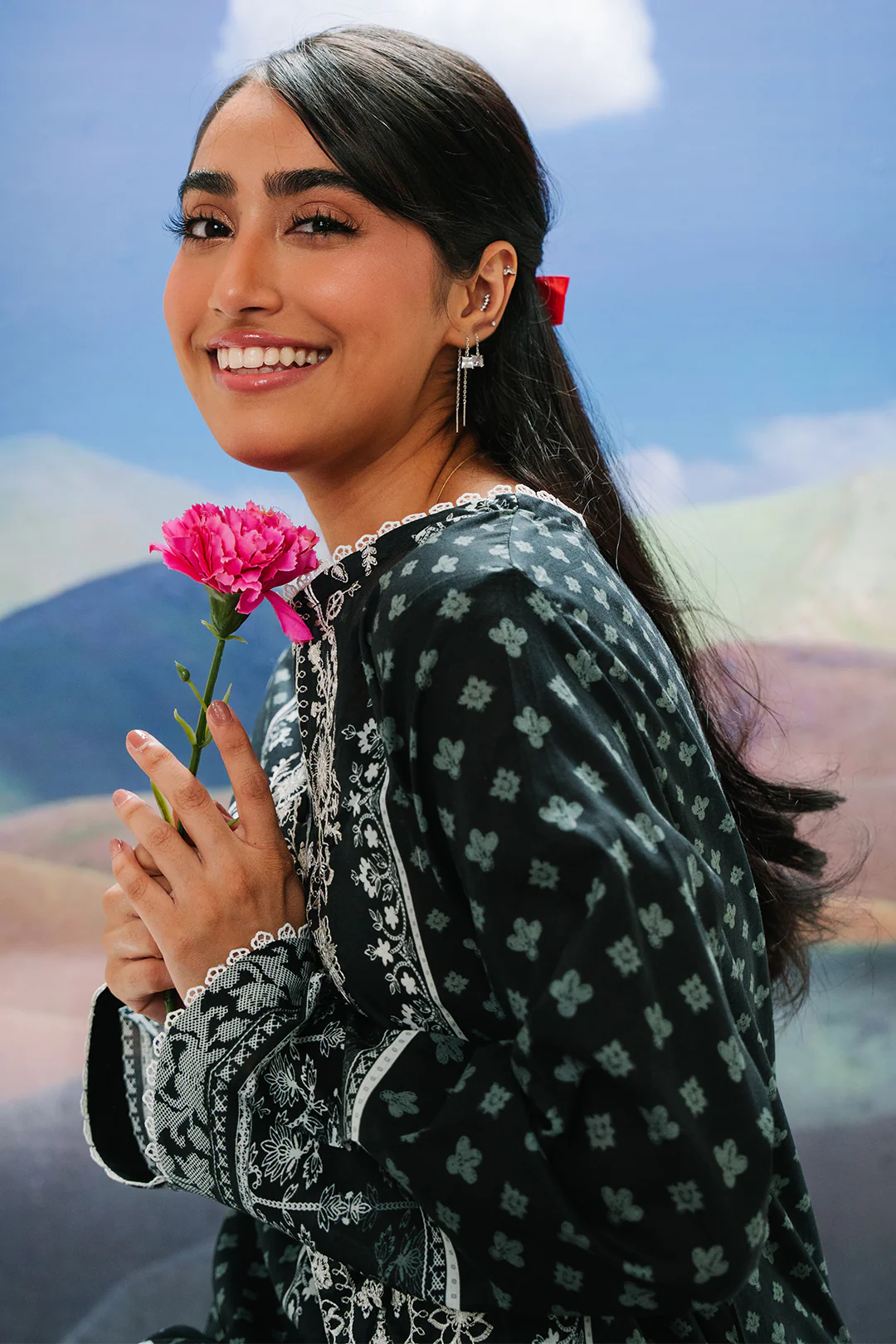 Embroidered Kurta - 2042 - Image 3