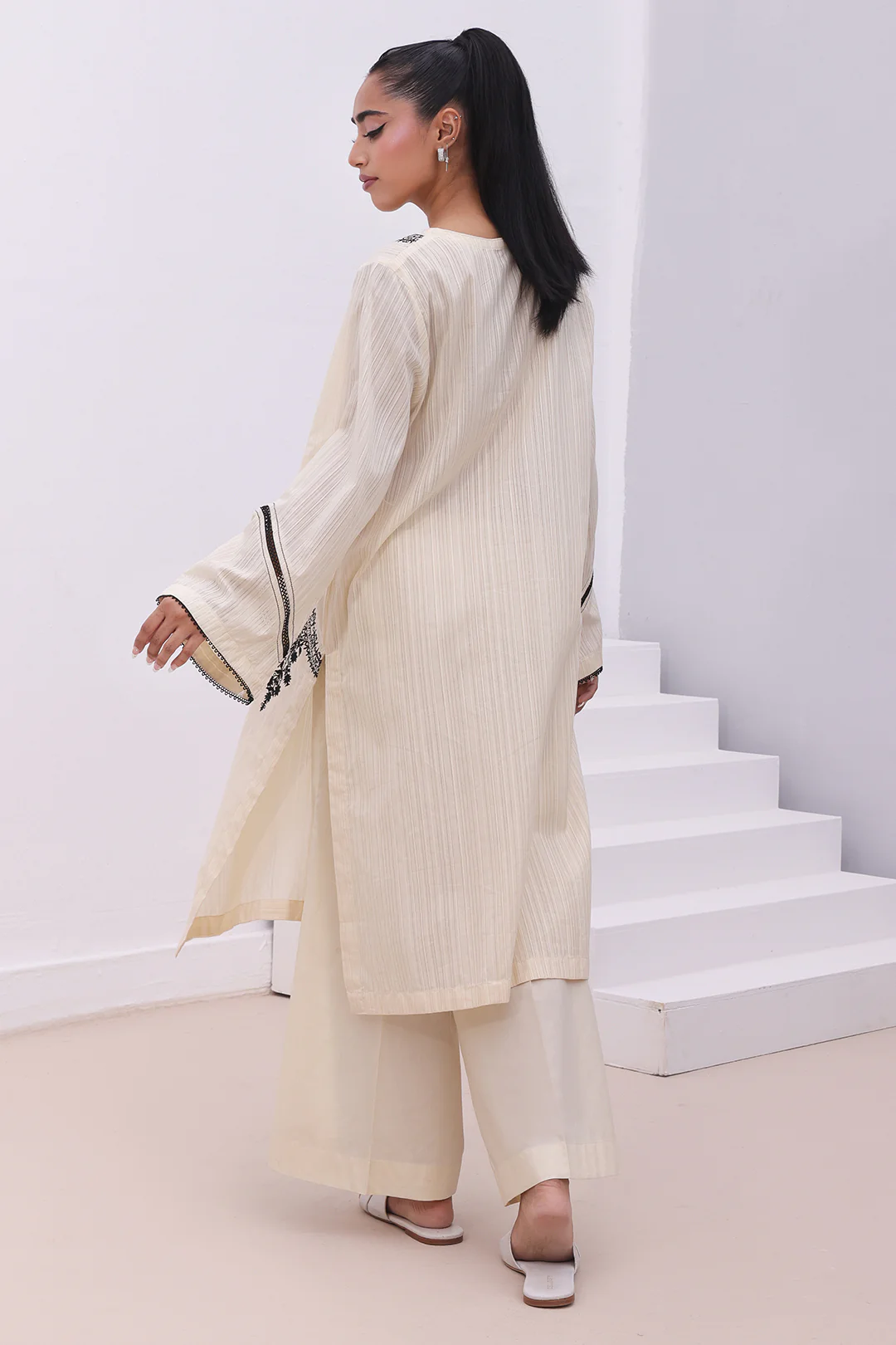 Embroidered Kurta - 2144 - Image 6