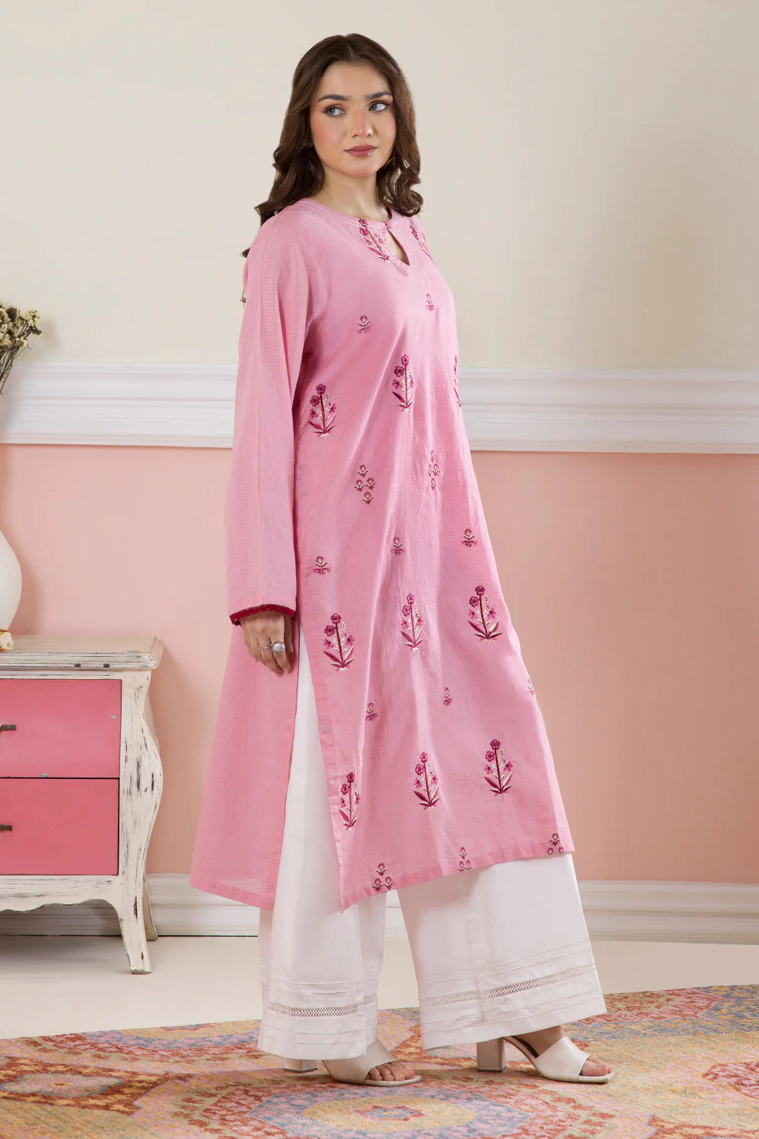 Embroidered Kurta - 1413 - Image 3