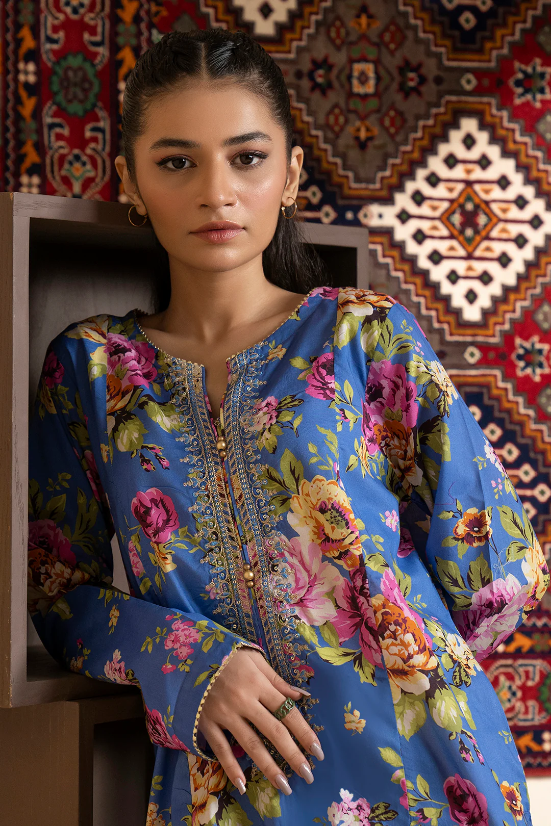 Embroidered Kurta - 1503 - Image 3