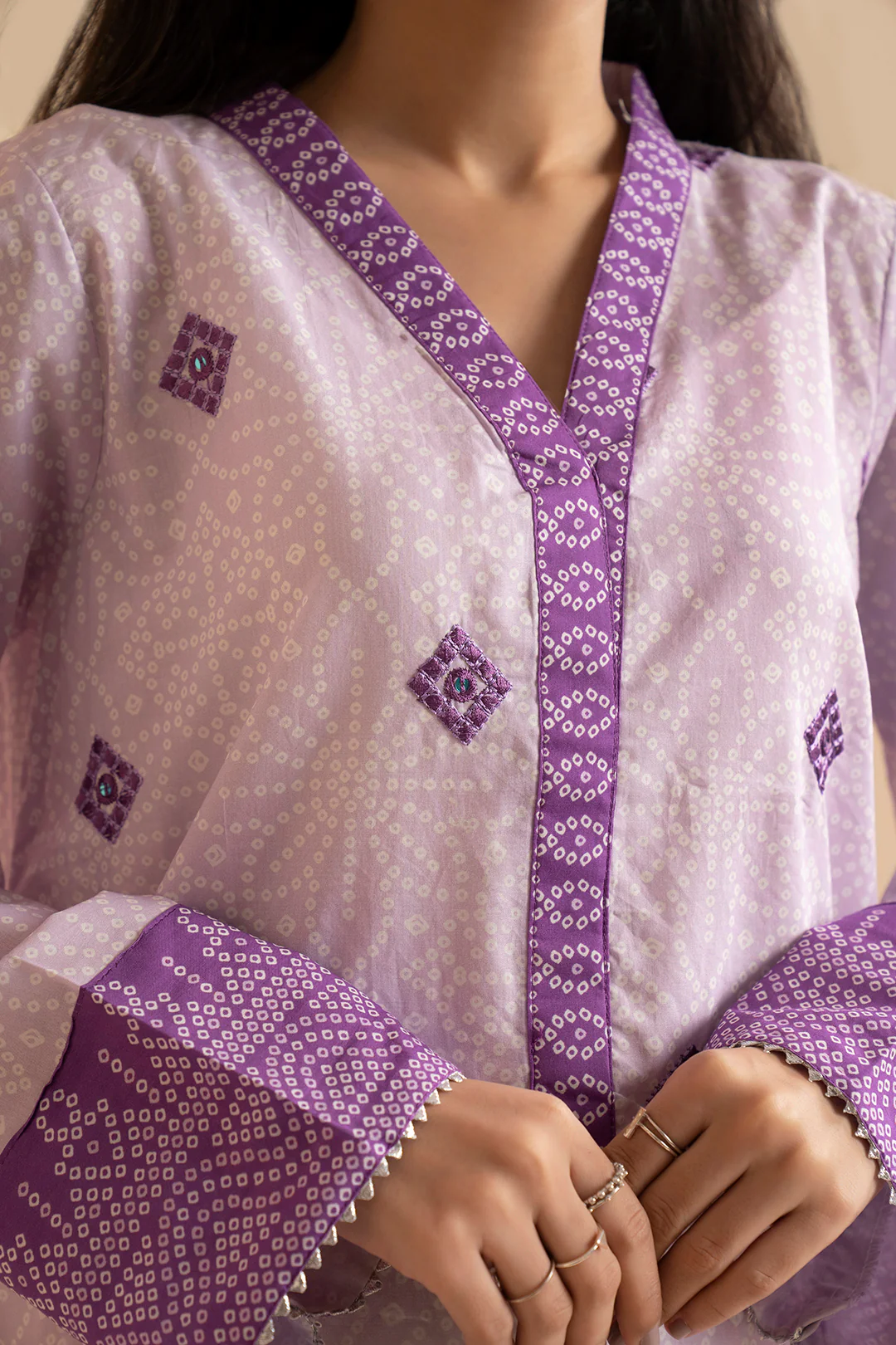Embroidered Kurta - 1649 - Image 3