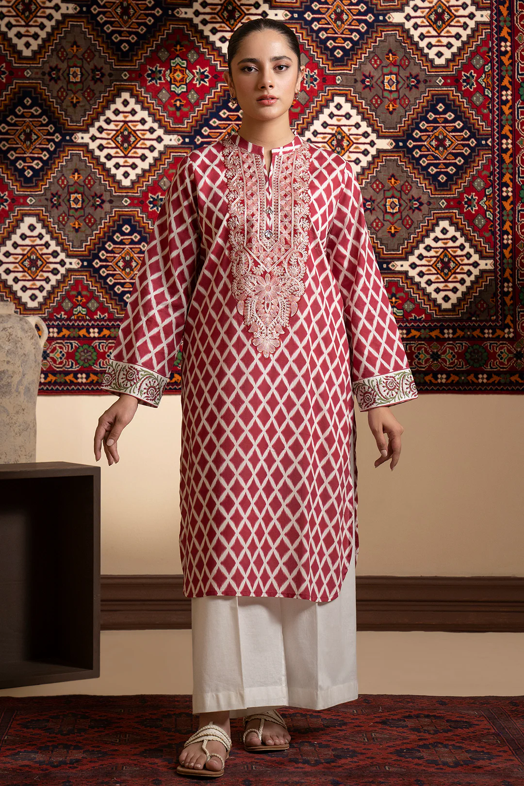 Embroidered Kurta - 1734 - Image 2