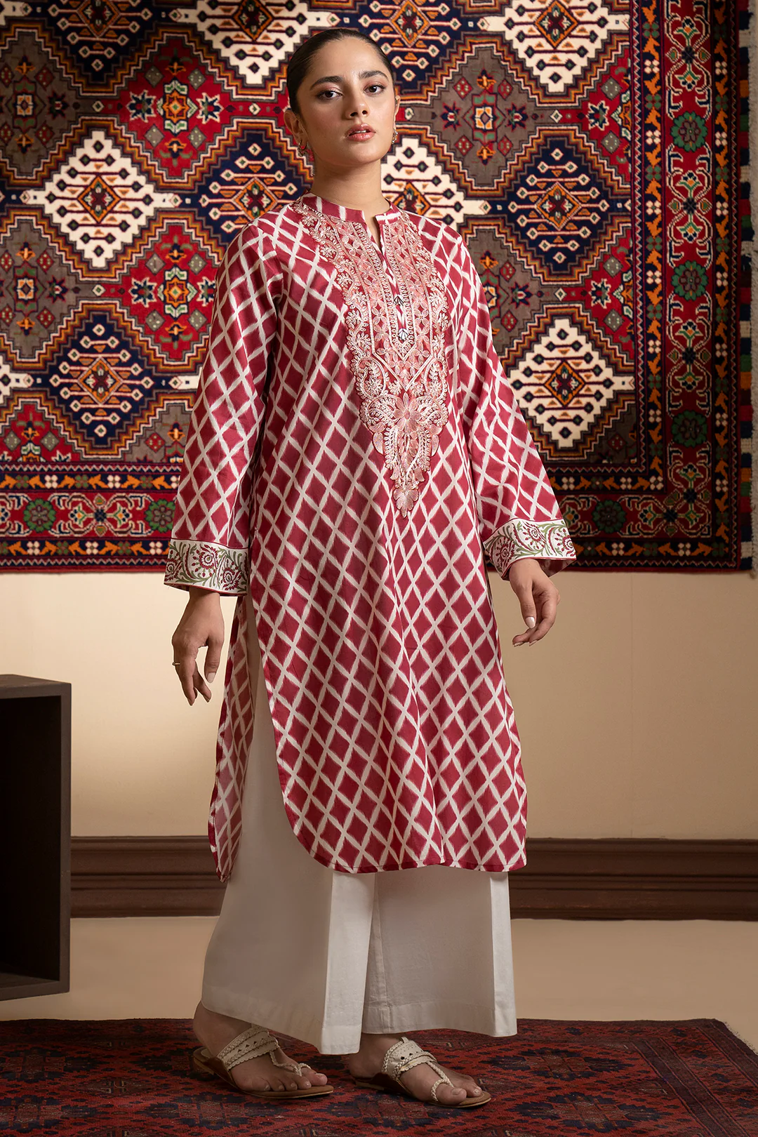 Embroidered Kurta - 1734 - Image 8