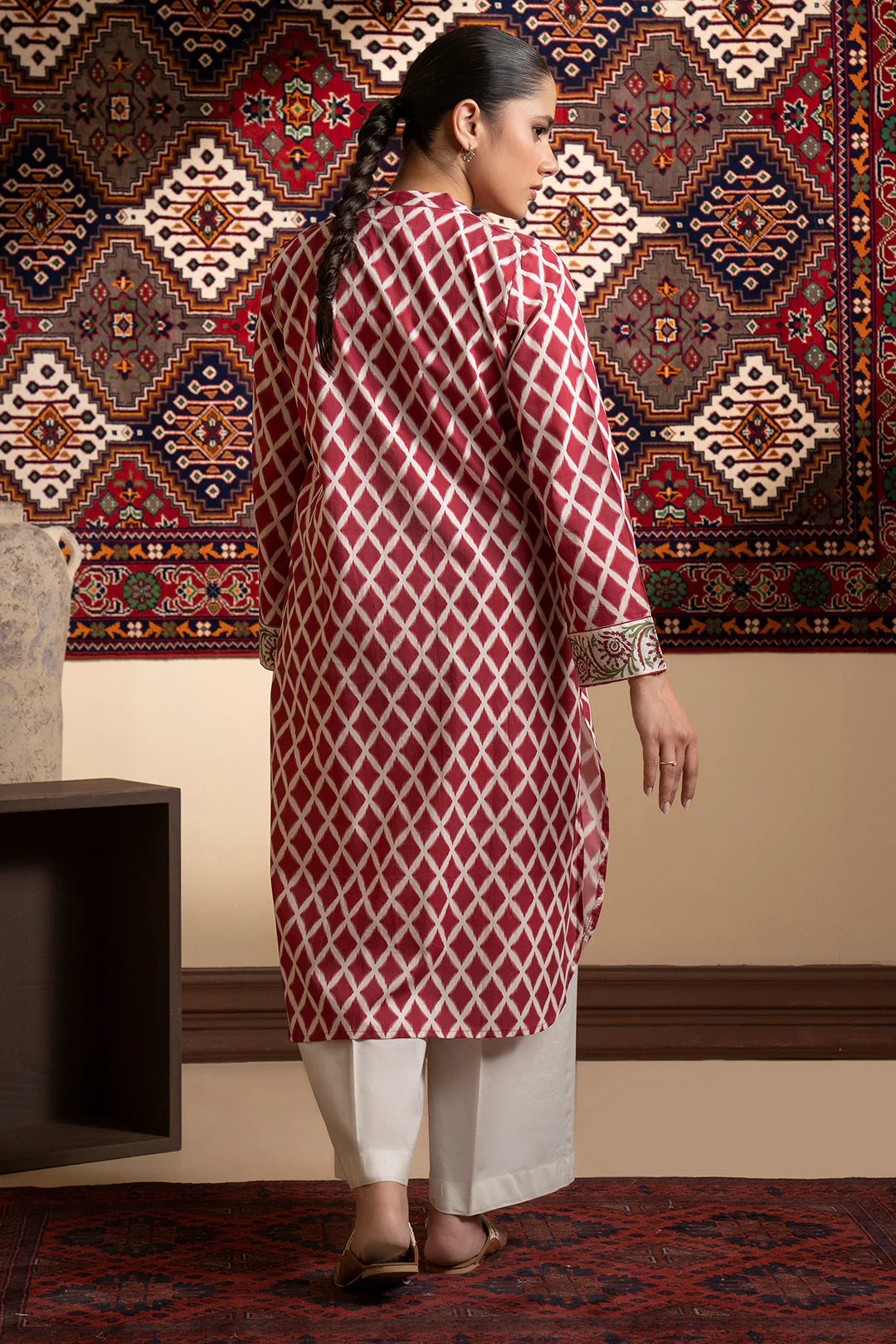 Embroidered Kurta - 1734 - Image 9