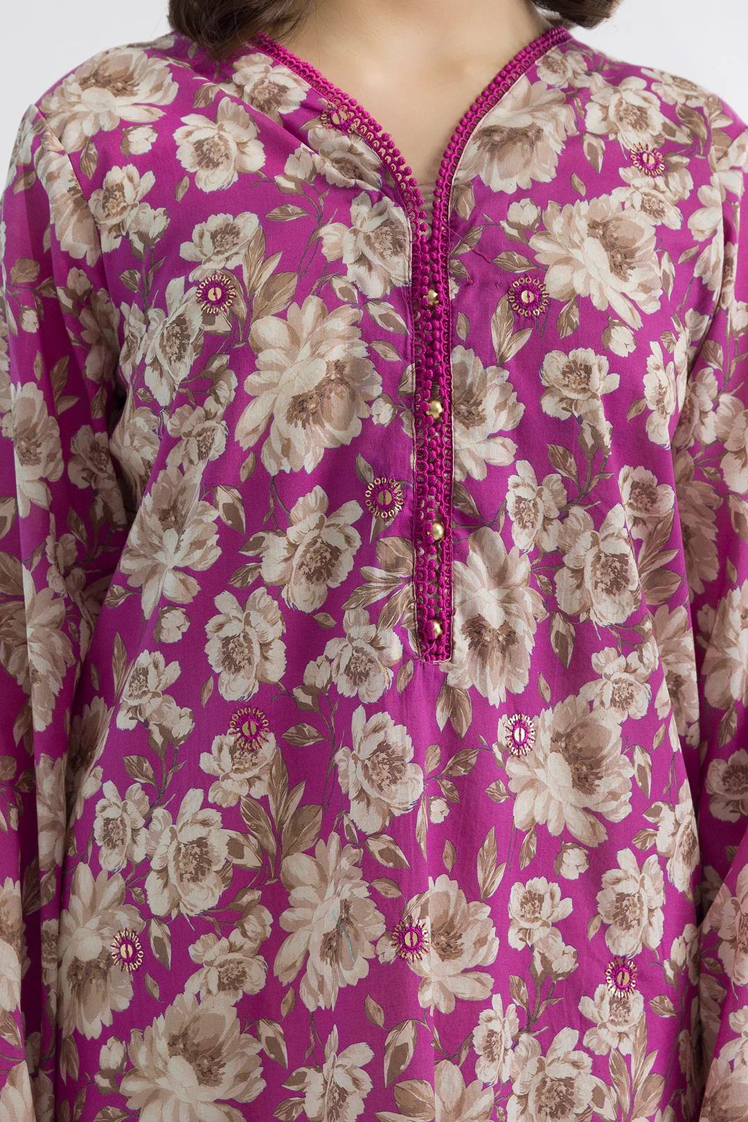 Embroidered Kurta - 1844 - Image 3