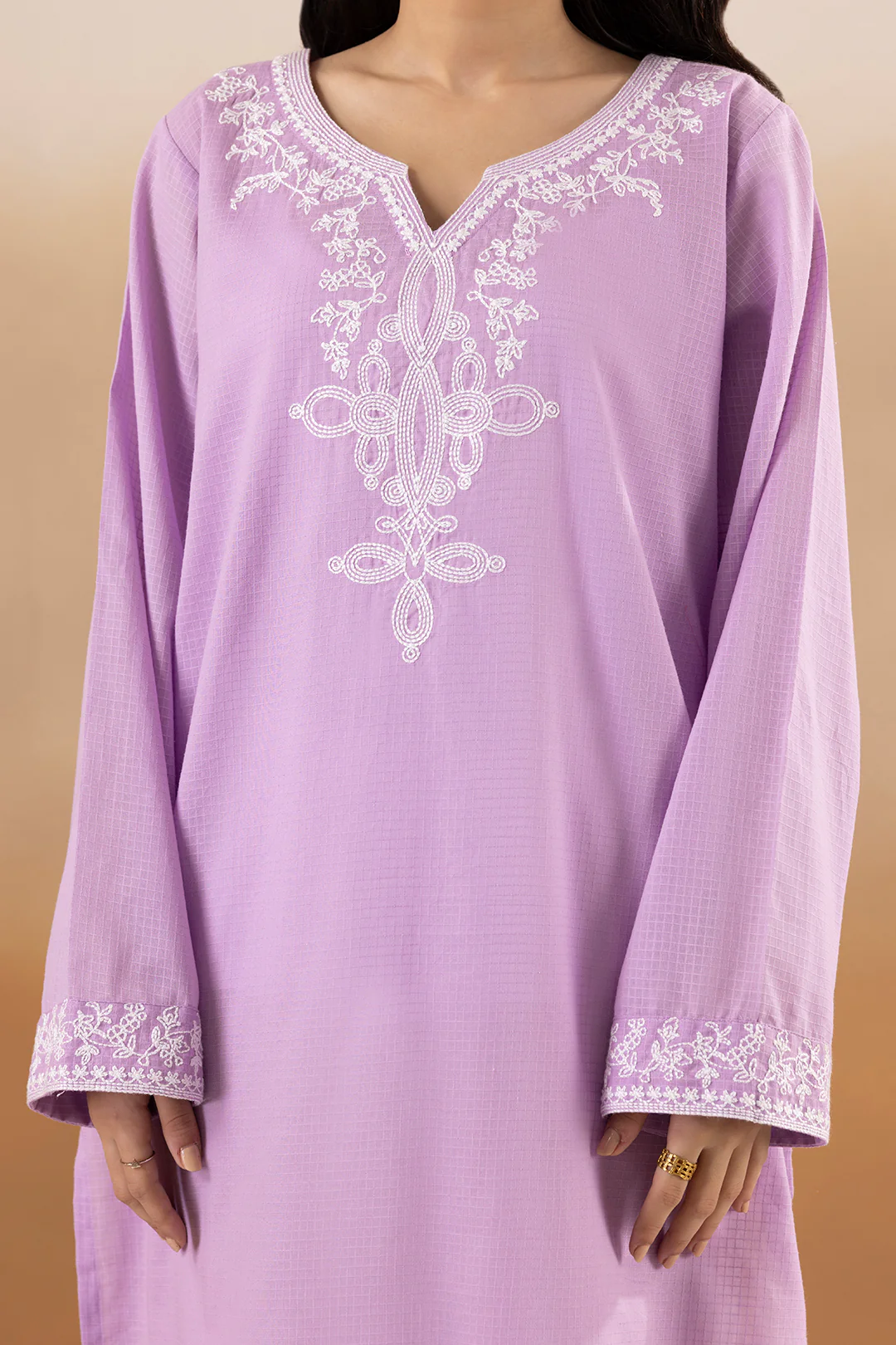 Embroidered Kurta - 2212 - Image 3