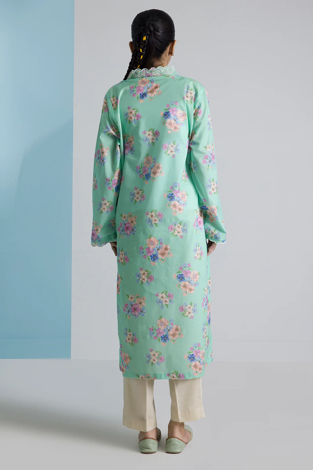 Embroidered Kurta - 2272 - Image 9