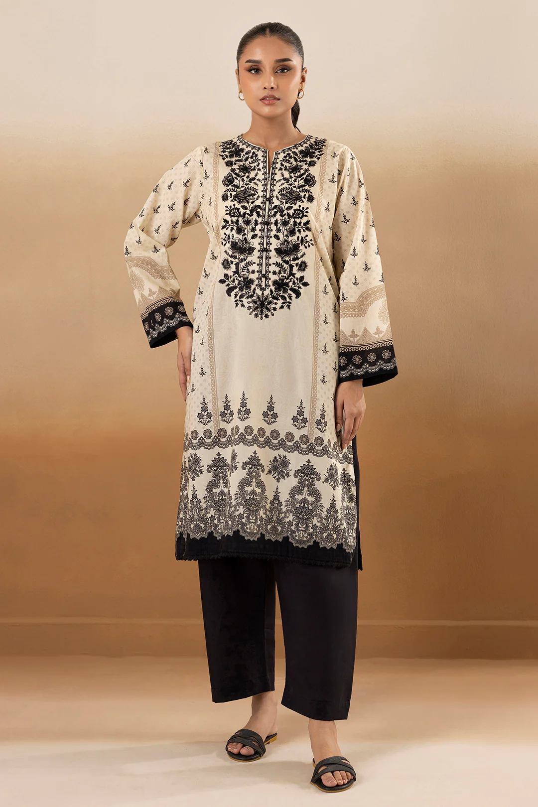 Embroidered Kurta - 2275 - Image 2