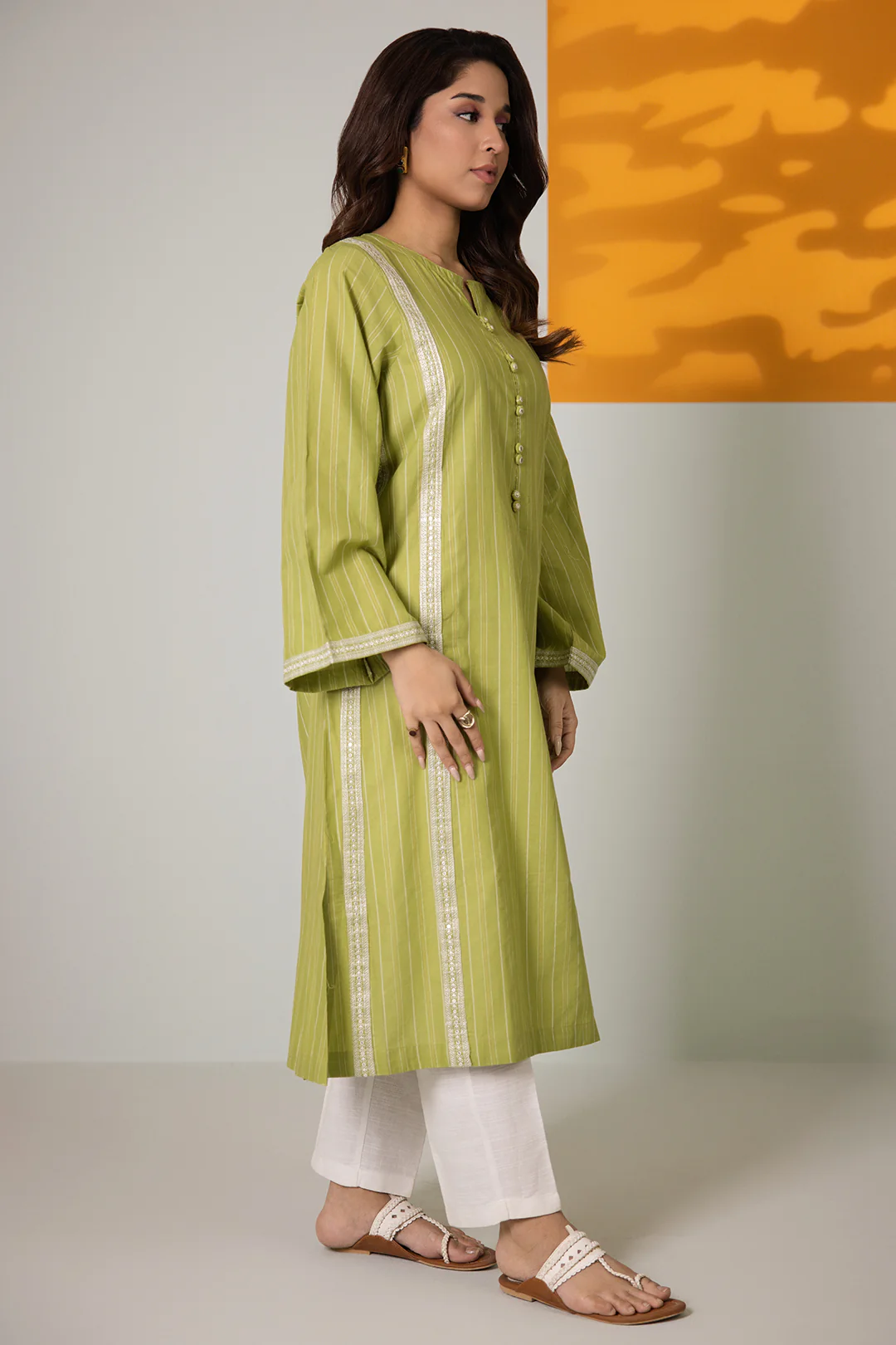 Embroidered Kurta - 2508 - Image 4