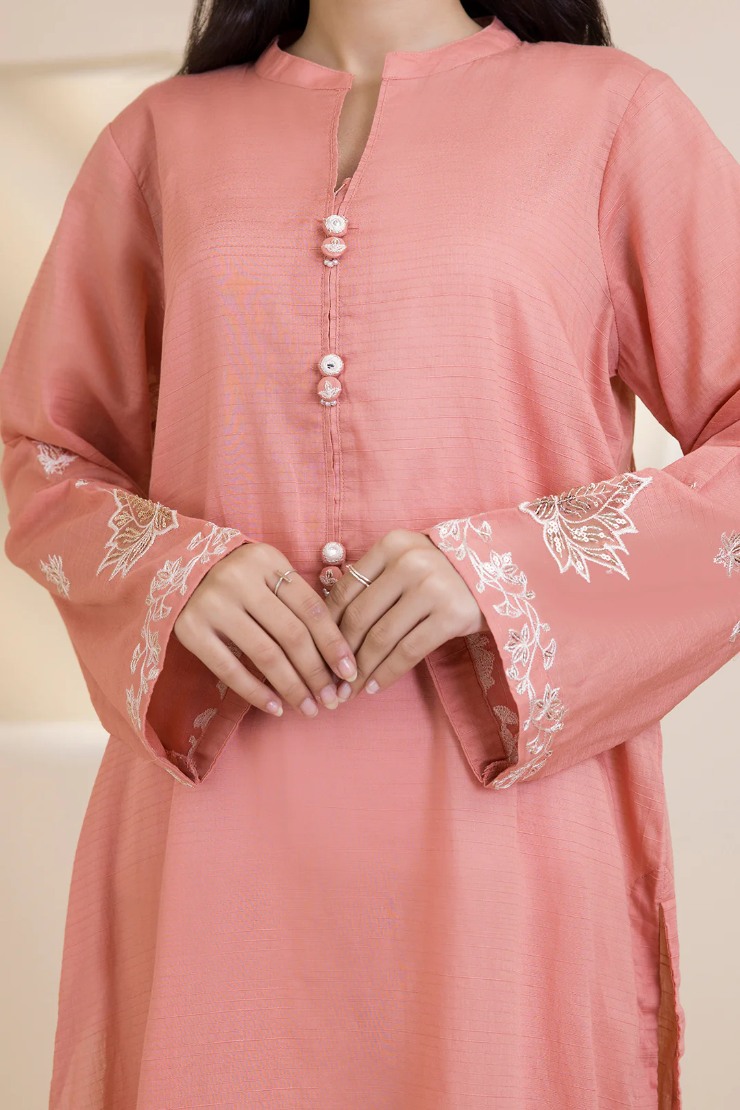 Embroidered Kurta - 2616 - Image 7