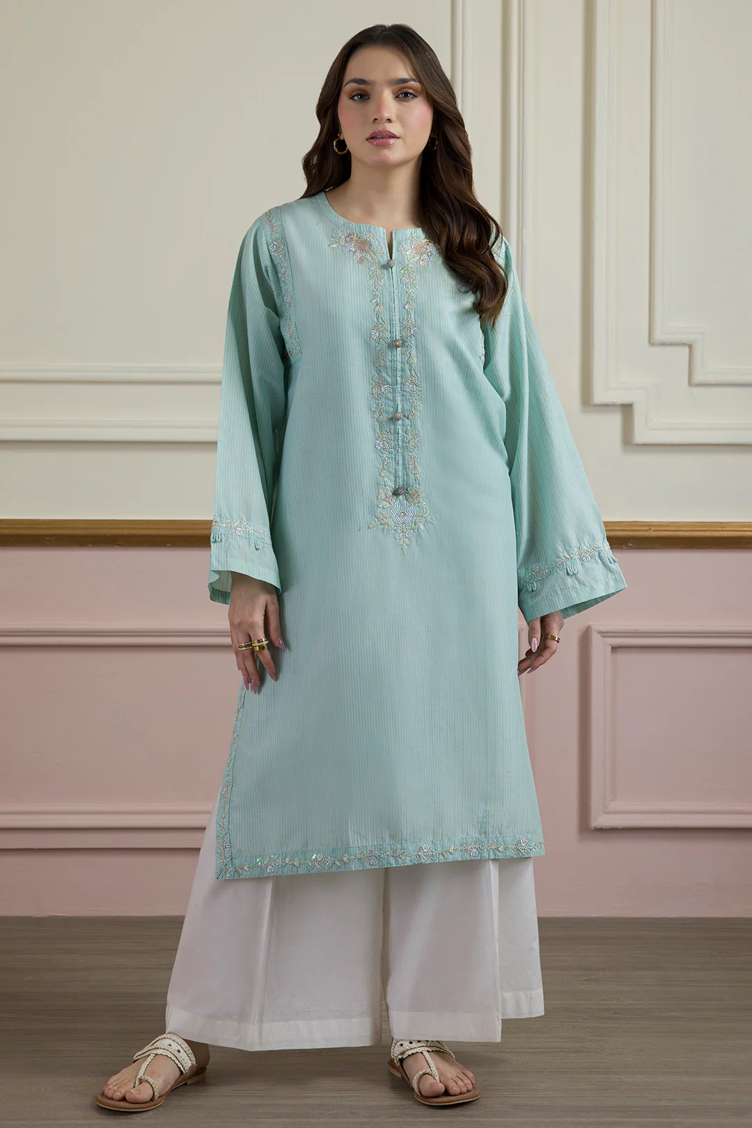 Embroidered Kurta - 2617 - Image 2