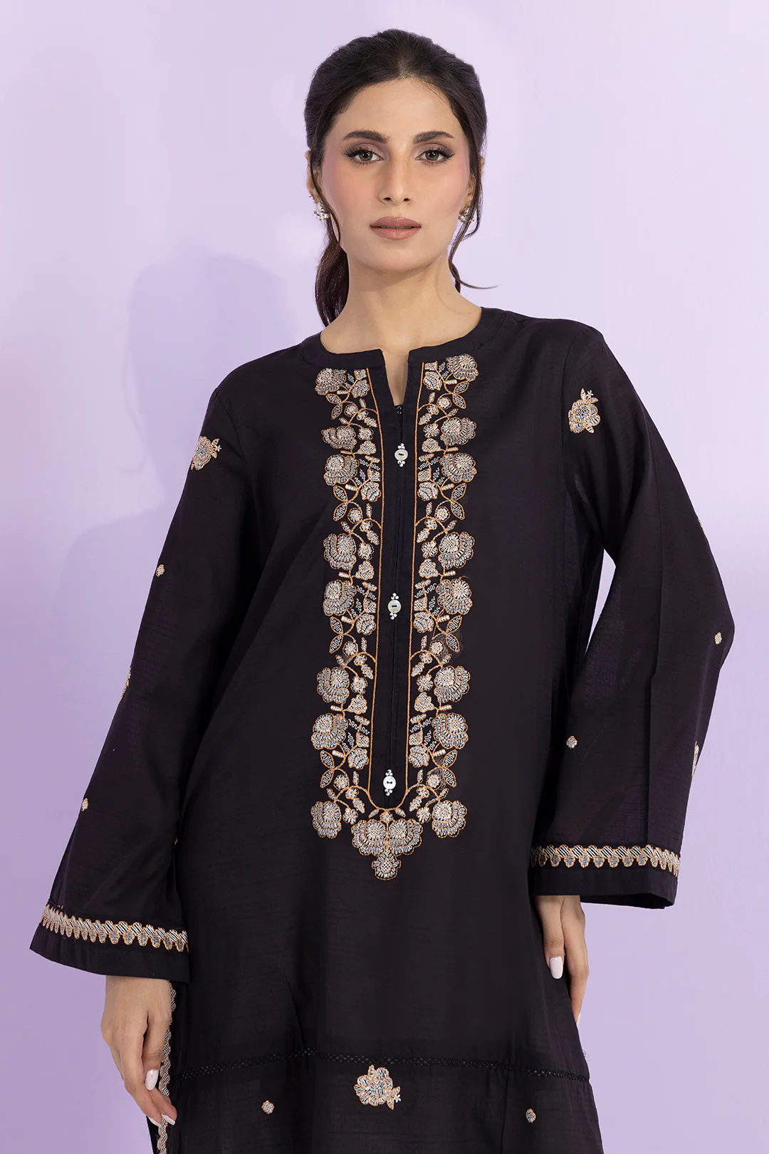 Embroidered Kurta - 2622 - Image 3